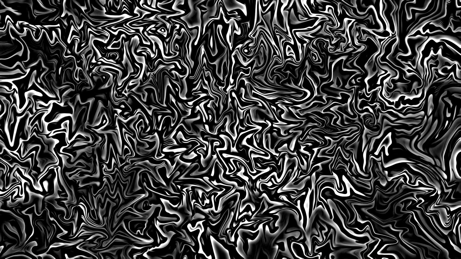 black and white abstract, monochromatic abstract art, flowing wavy lines, Full HD Desktop Wallpaper