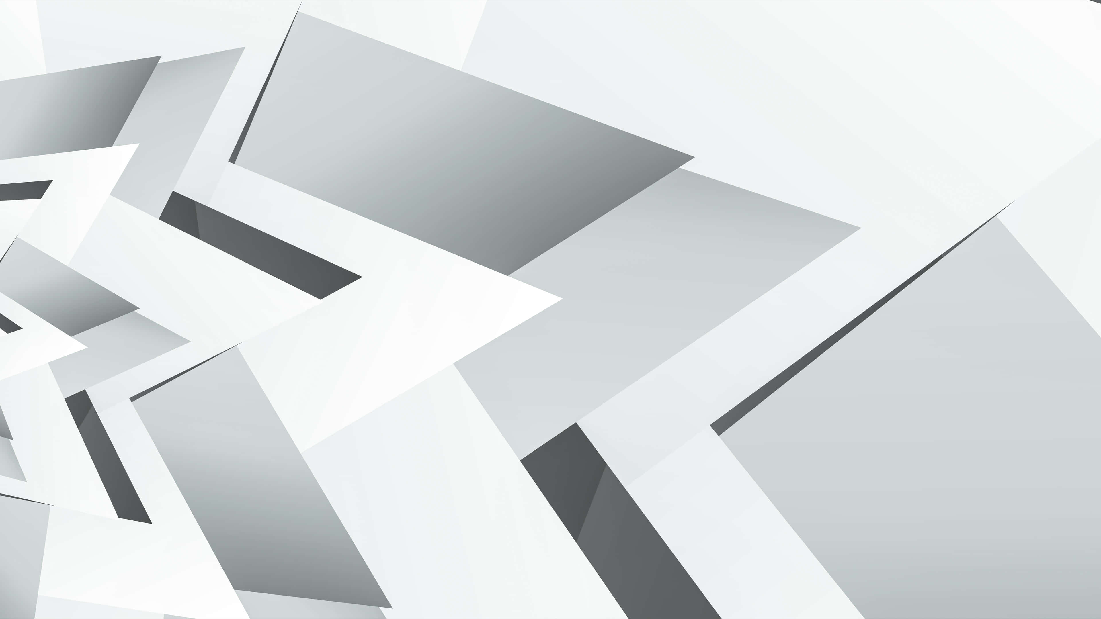 black and white abstract, abstract geometric shapes, monochrome tones, 4K Desktop Wallpaper