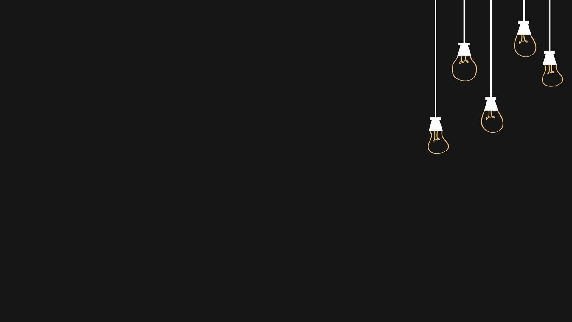 Black And White Aesthetic Pc, light bulbs, minimalist, Full HD Desktop Wallpaper