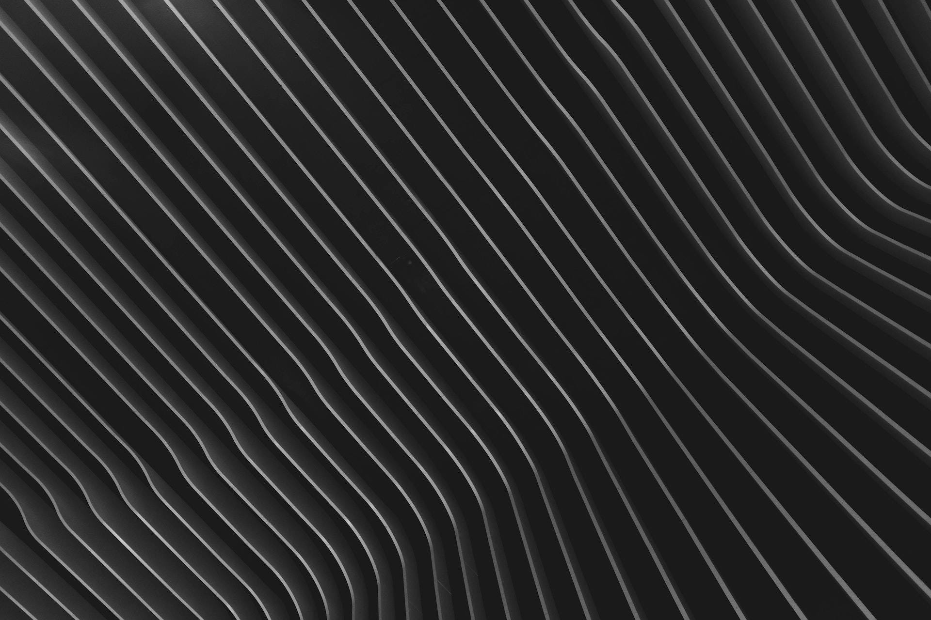 black and white striped textile pc, abstract black and white wallpaper, flowing diagonal lines, Full HD Desktop Wallpaper