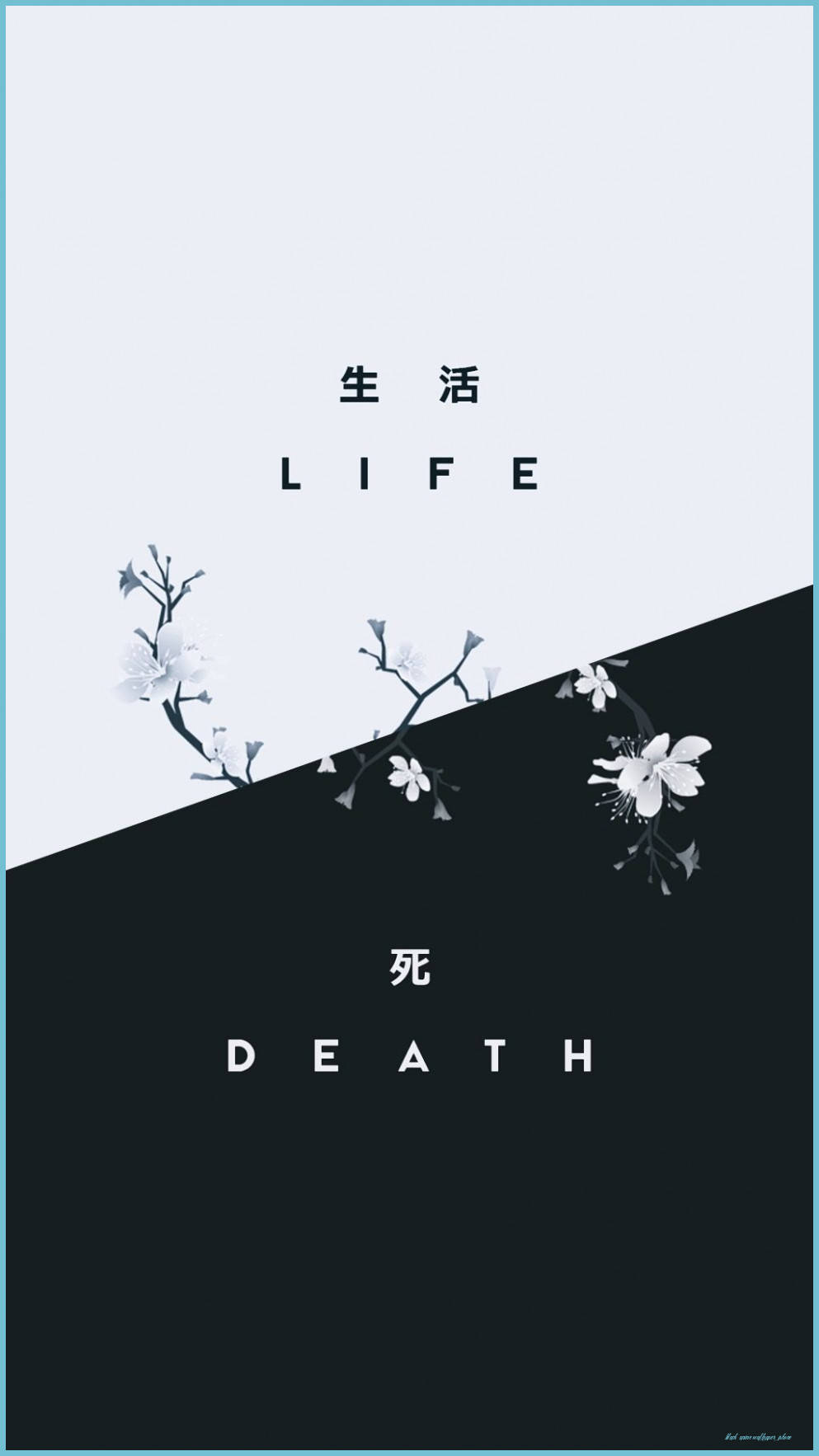 Life And Death Anime, cherry blossoms, light gray, HD Phone Wallpaper
