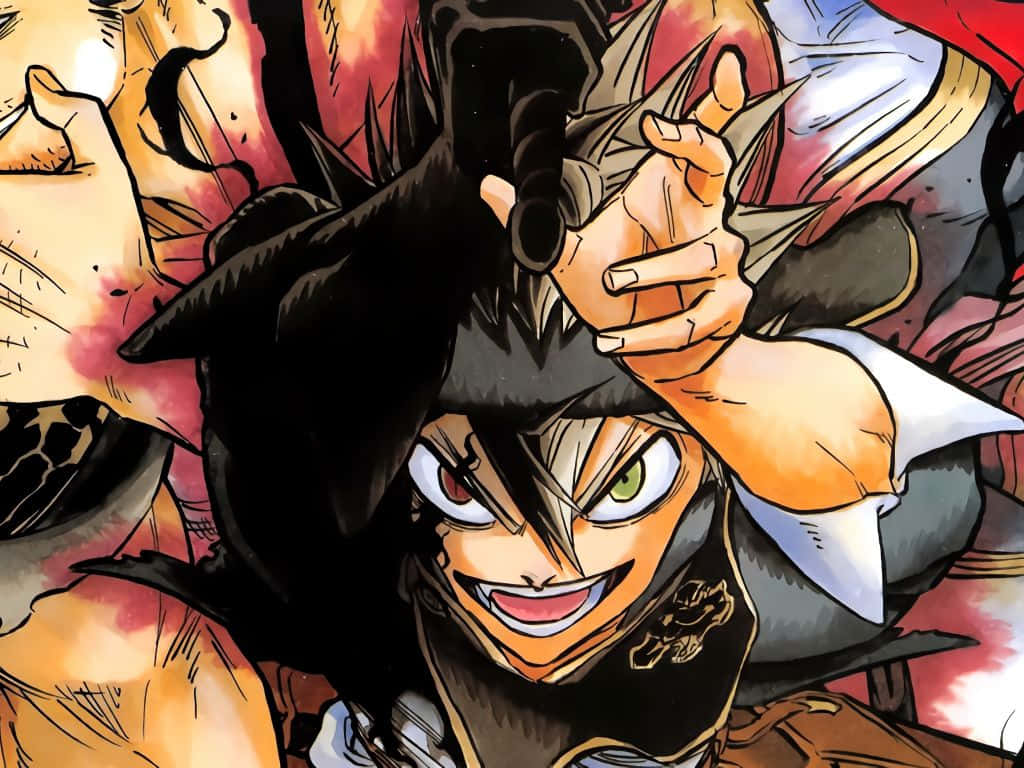 anime boy, spiky black hair, green eyes, SD Desktop Wallpaper