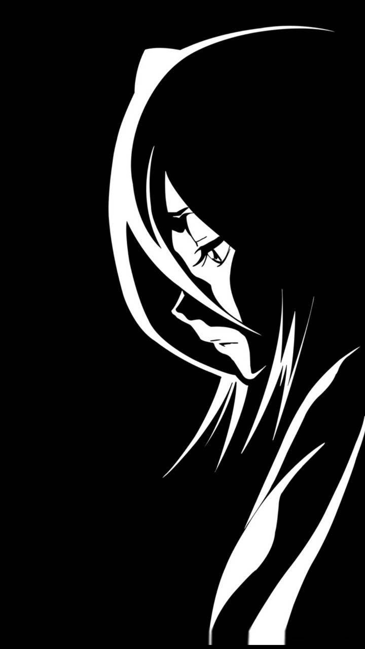 anime girl, hoodie, long hair, HD Phone Wallpaper