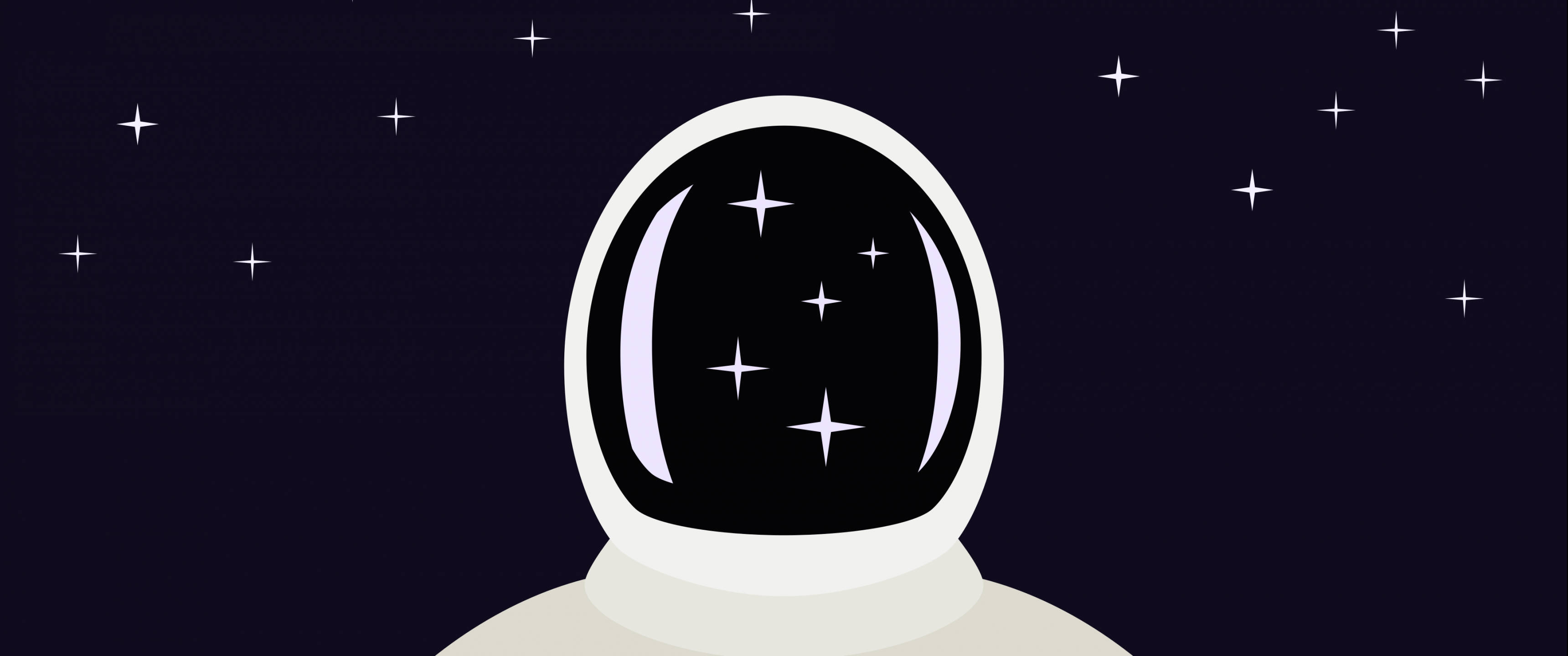 Black And White Astronaut, astronaut silhouette, reflective helmet, 2K Desktop Wallpaper
