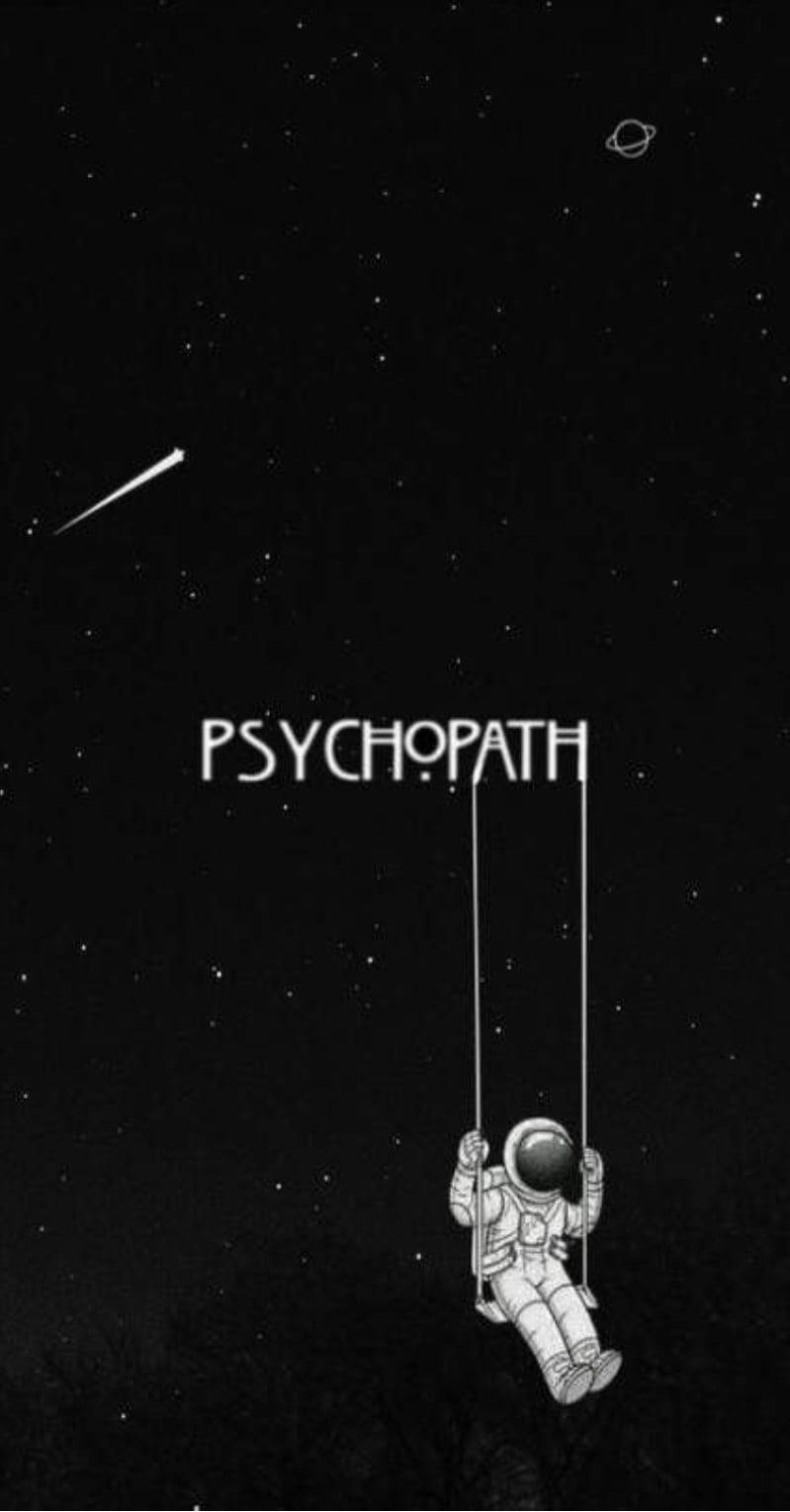 cute black and white astronaut, swing set, starry cosmic backdrop, HD Phone Wallpaper