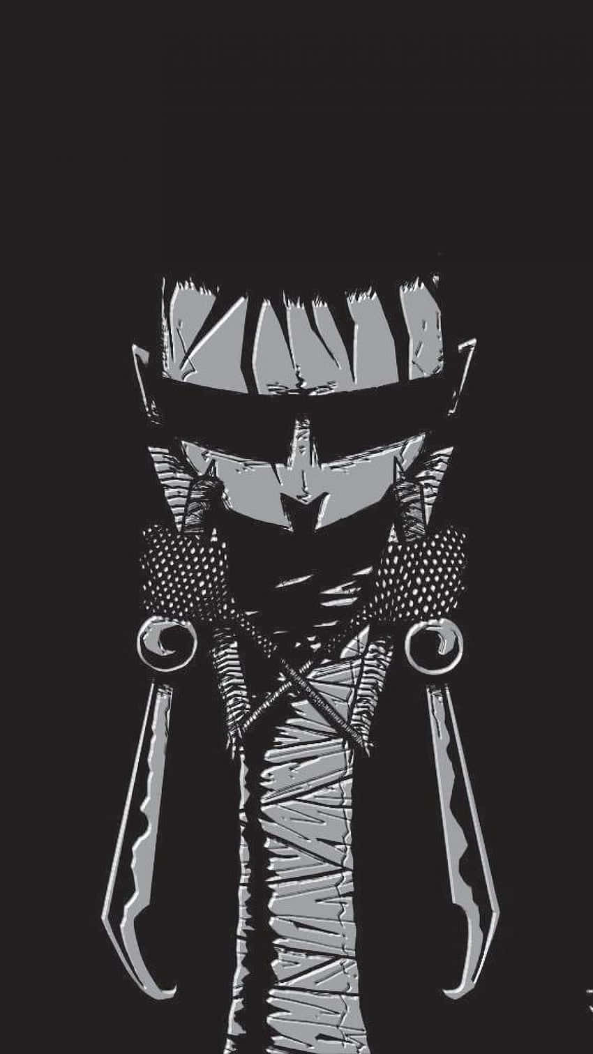 skull, knives, masked warrior, HD Phone Wallpaper