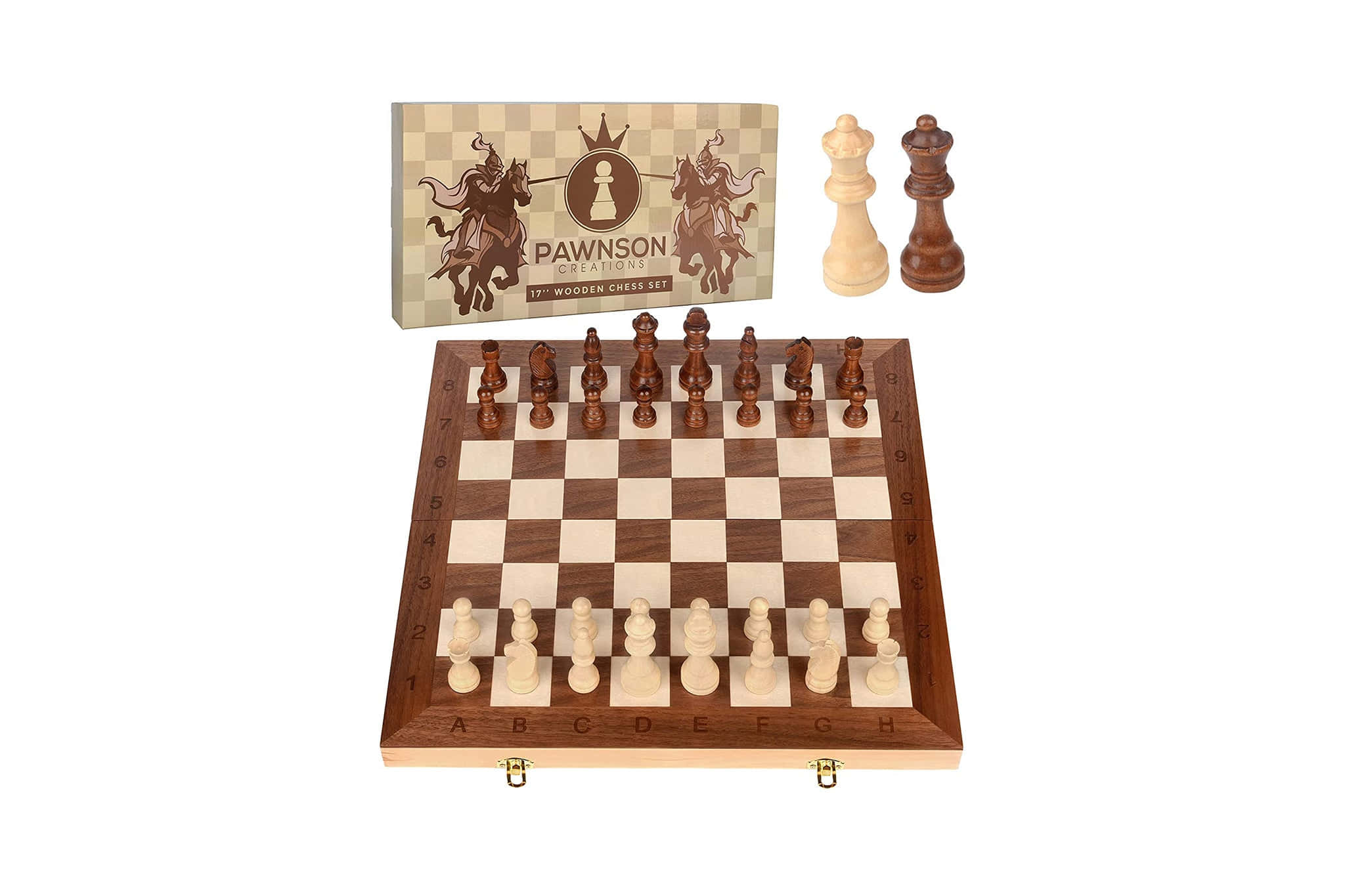 chessboard, wooden chess set, dark and light pieces, Full HD Desktop Wallpaper
