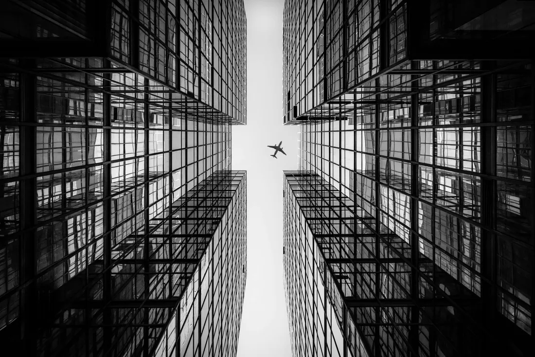 Black And White Cityscape