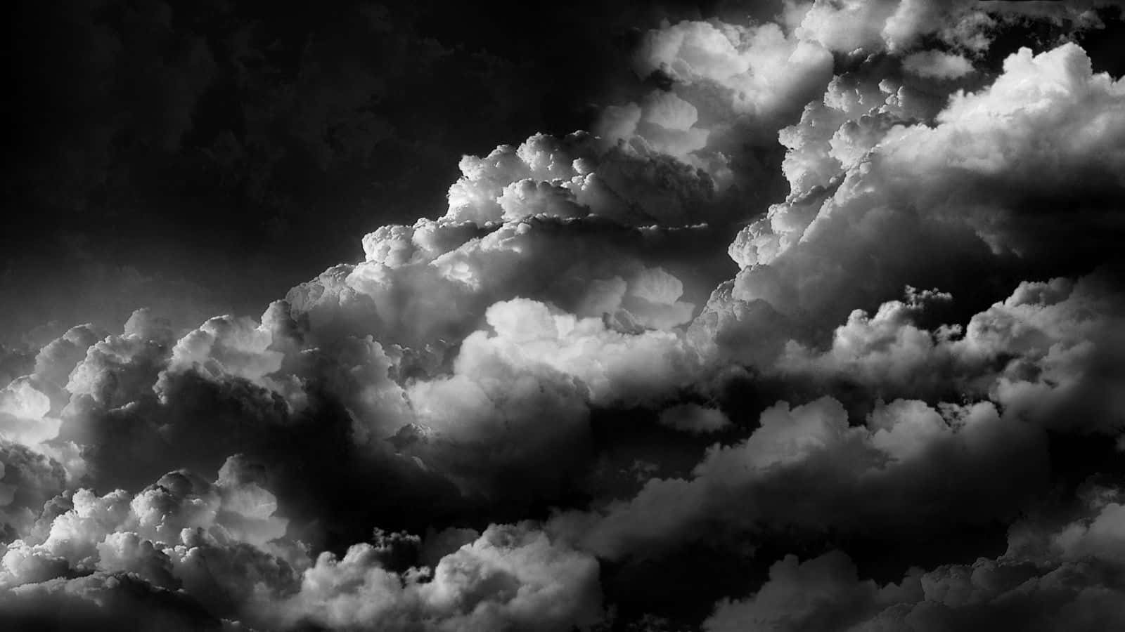 Black And White Cloud, monochrome, clouds, HD Desktop Wallpaper