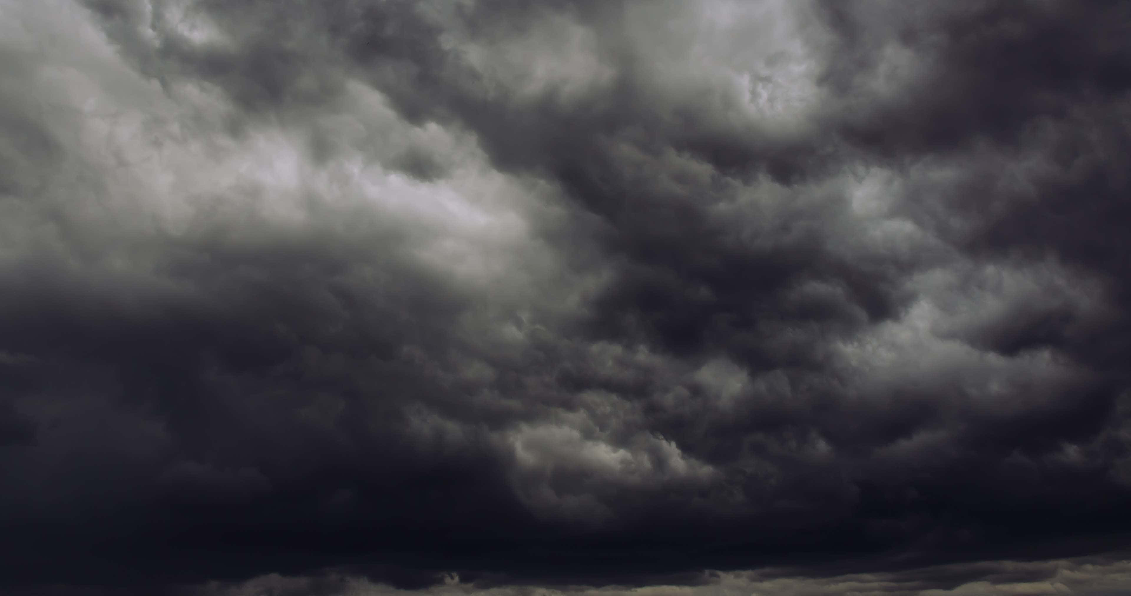 Black And White Cloud, storm clouds, sky, 4K Desktop Wallpaper