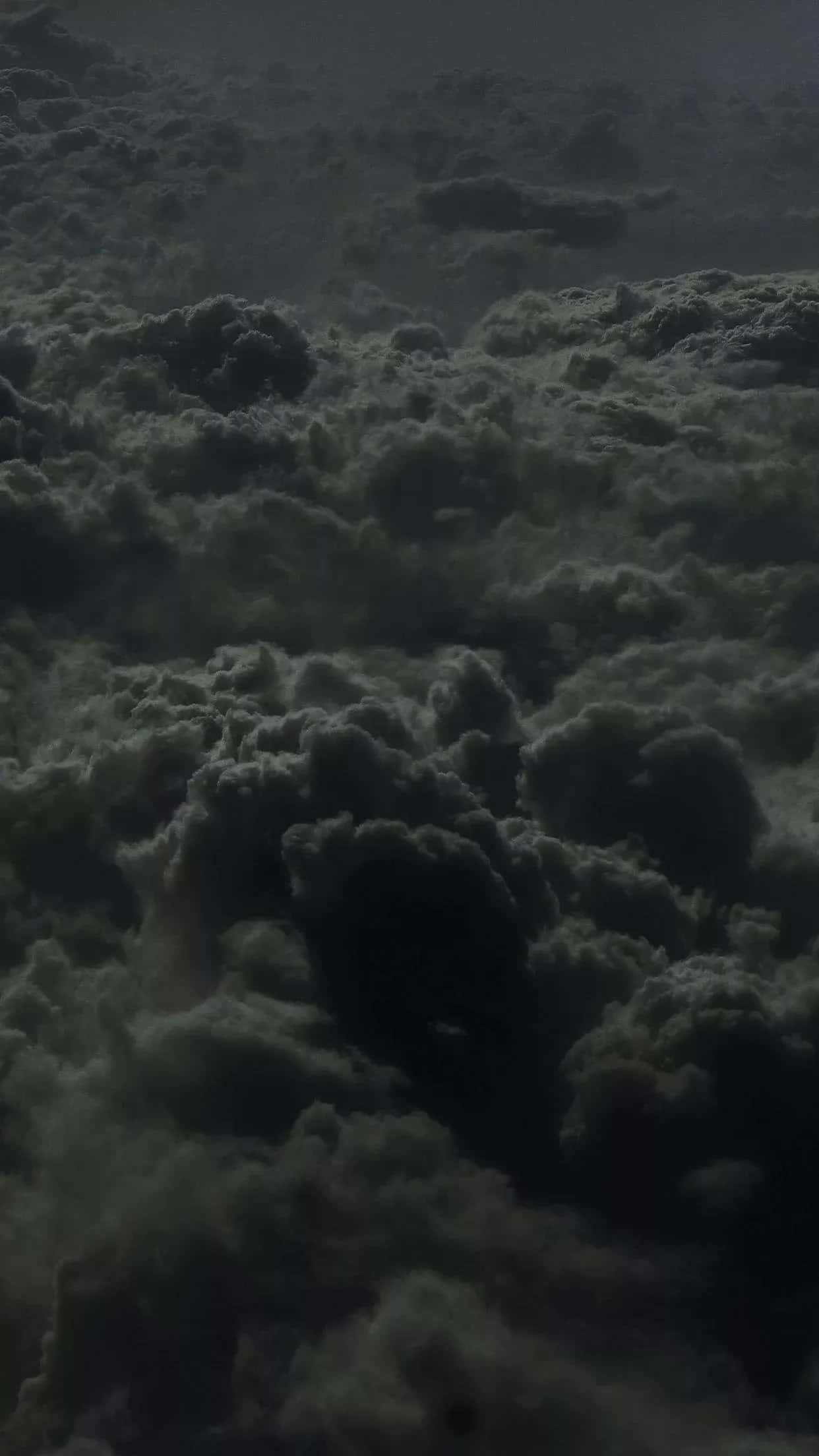 Black And White Cloud, aerial view, dense dark greenish clouds, Full HD Phone Wallpaper