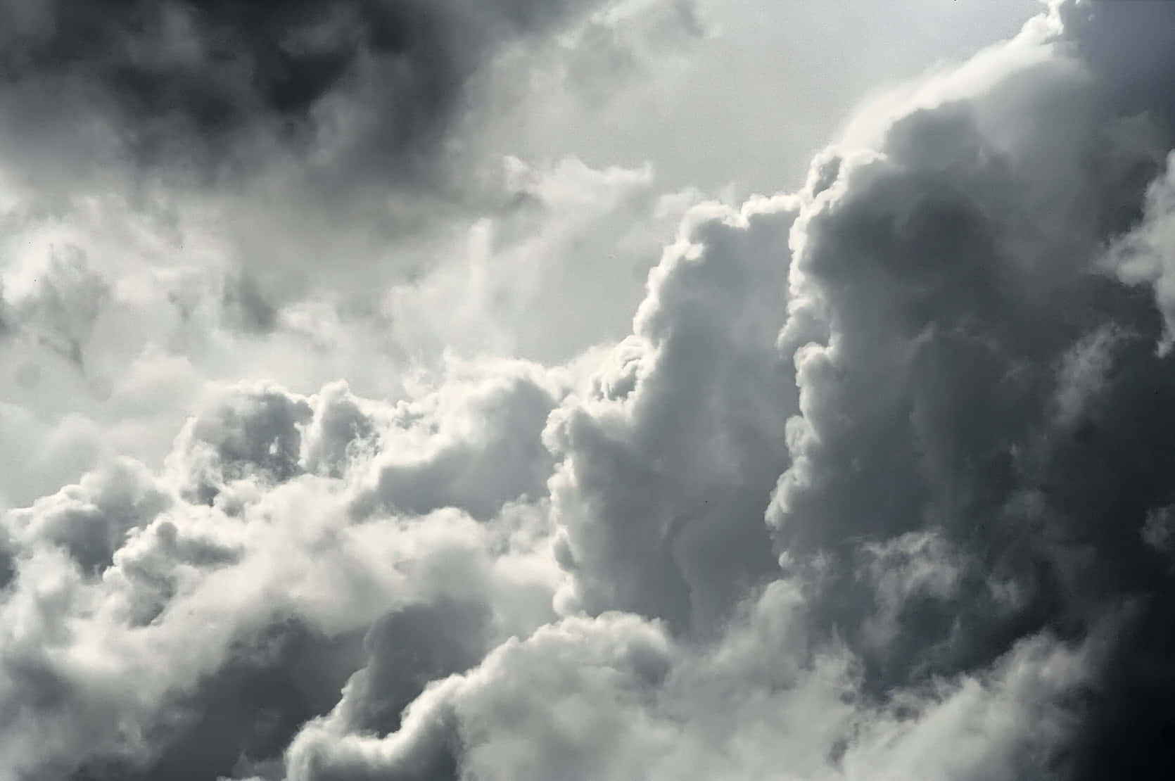 dark sky, storm clouds, dark gray, HD Desktop Wallpaper