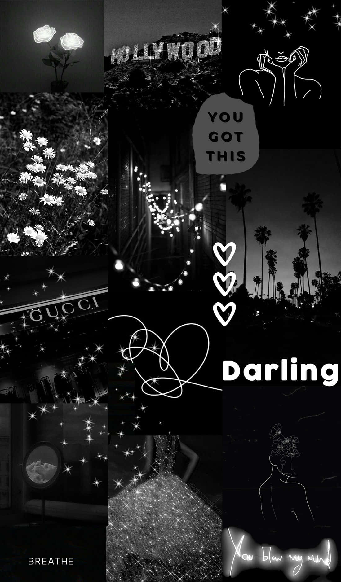 Hollywood glamour, sparkles, roses, HD Phone Wallpaper