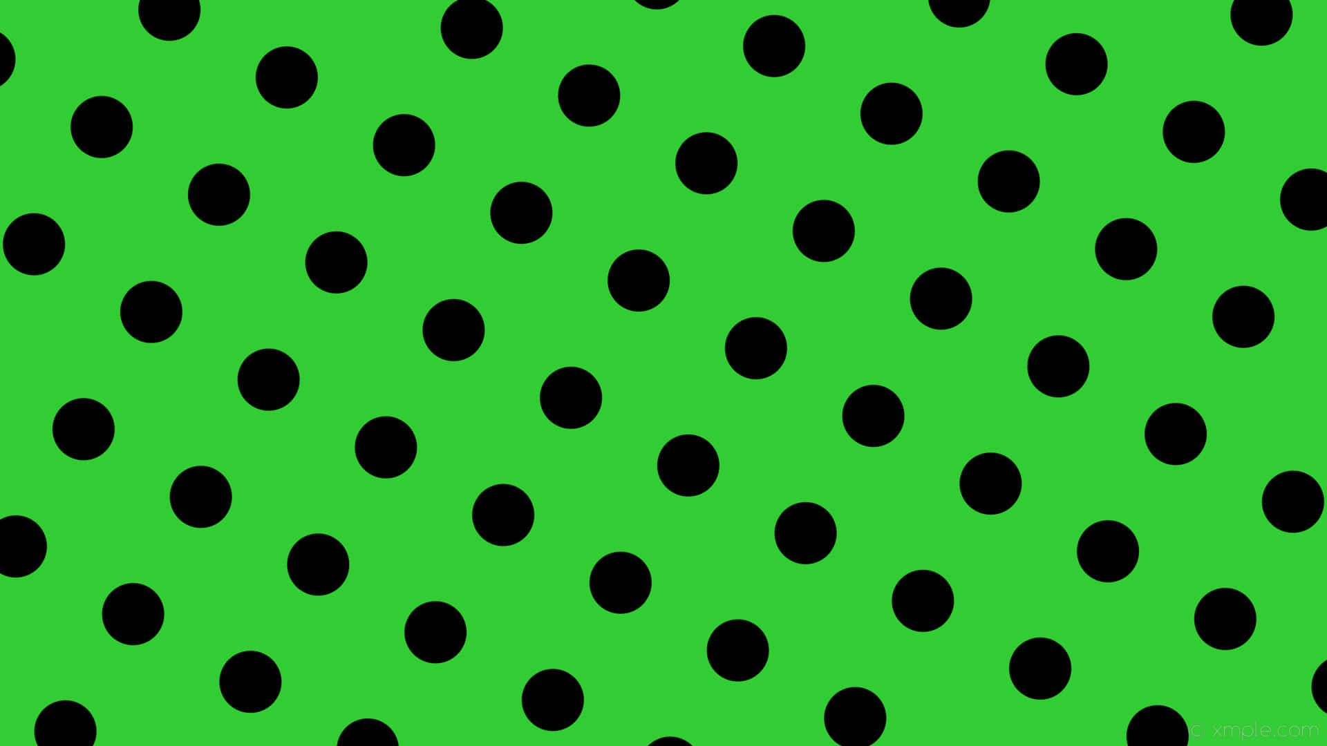green background, black polka dots, evenly spaced, Full HD Desktop Wallpaper