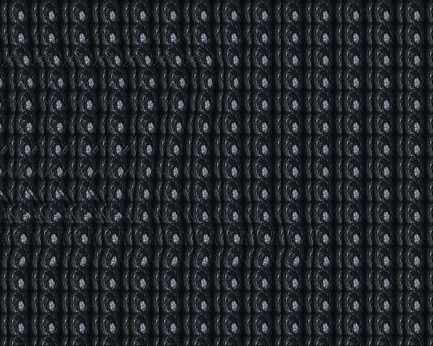 black and white pattern, repeating ornate floral motifs, silver on black background, SD Desktop Wallpaper