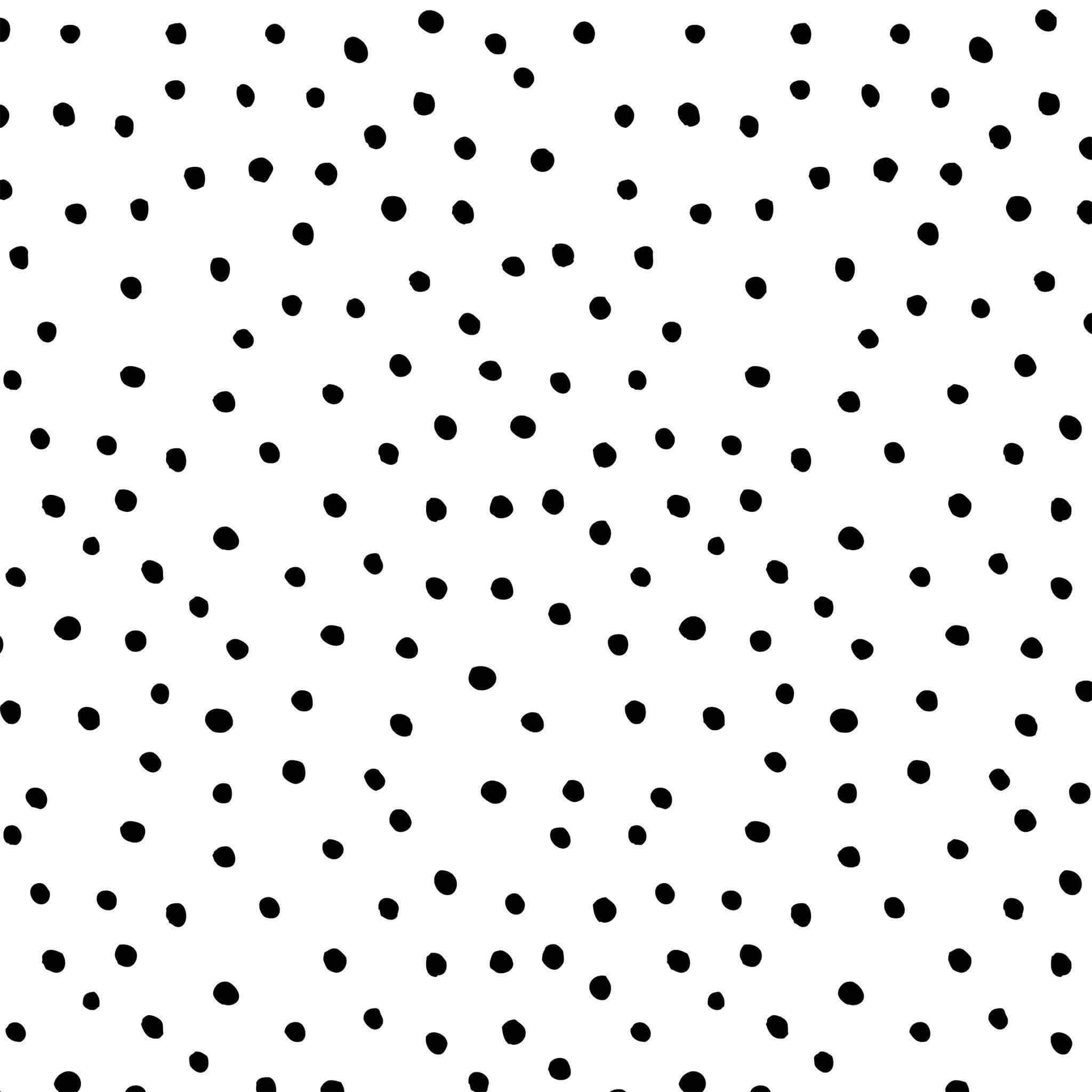 black polka dot, 2048 x 2048, clean white background, Full HD Desktop Wallpaper