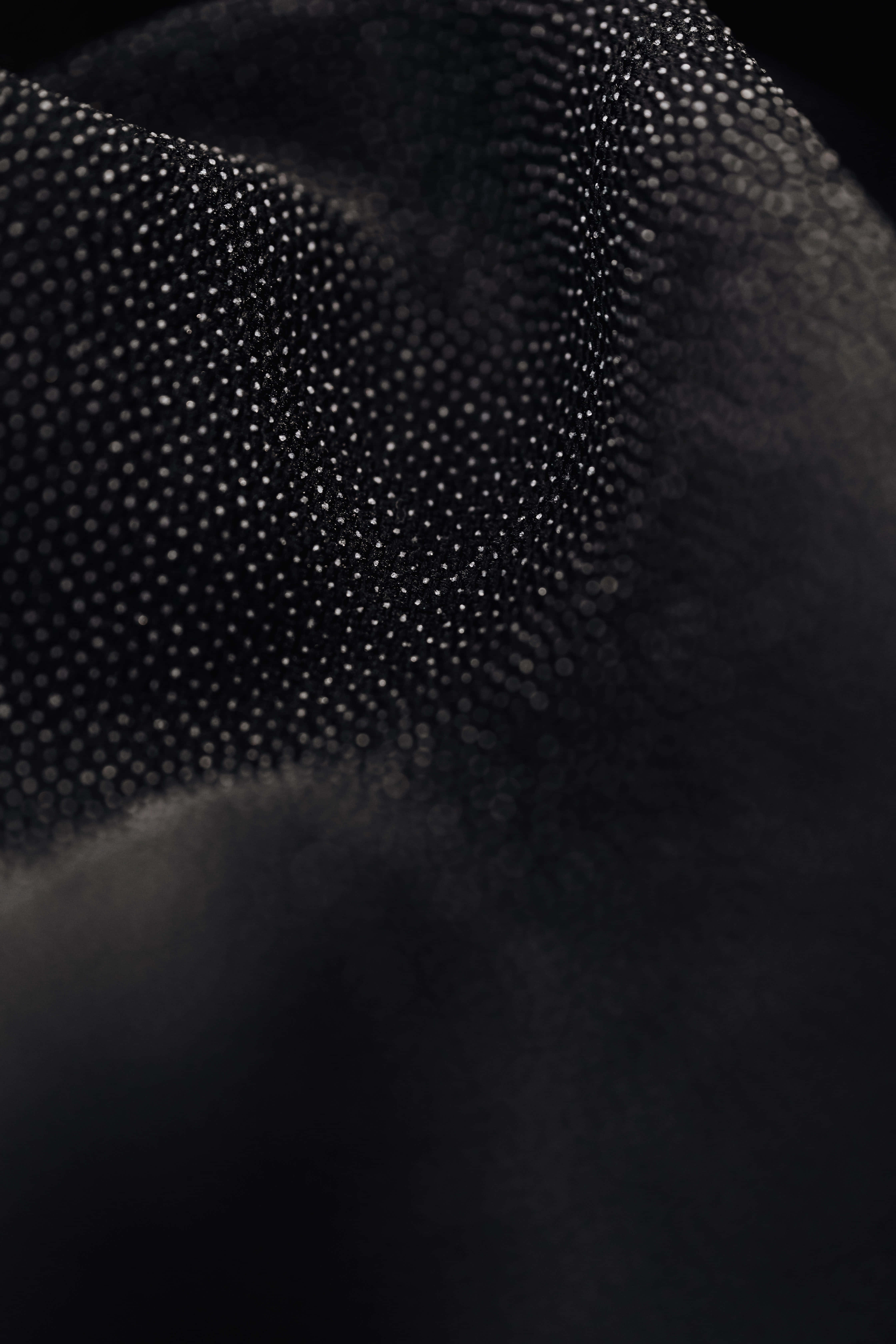 black and white dots, black fabric, dotted texture, 5K Phone Wallpaper