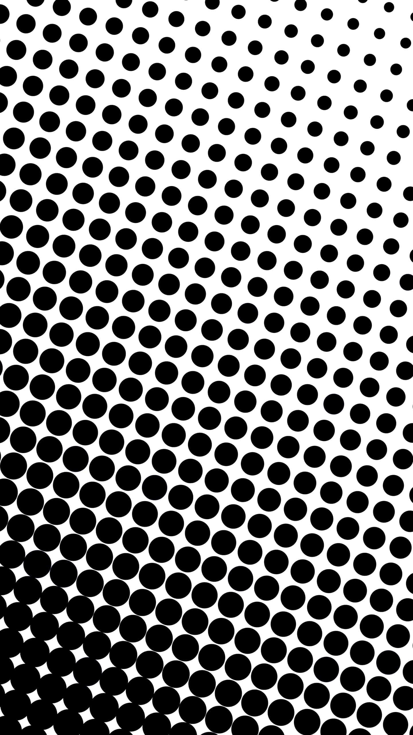 black and white dots, abstract pattern, evenly spaced dots, 2K Phone Wallpaper