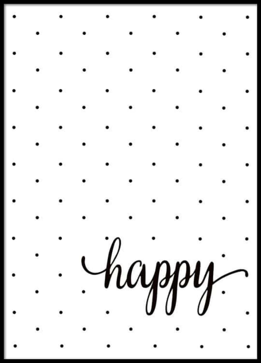 Black And White Dots, white background, black polka dots, SD Phone Wallpaper