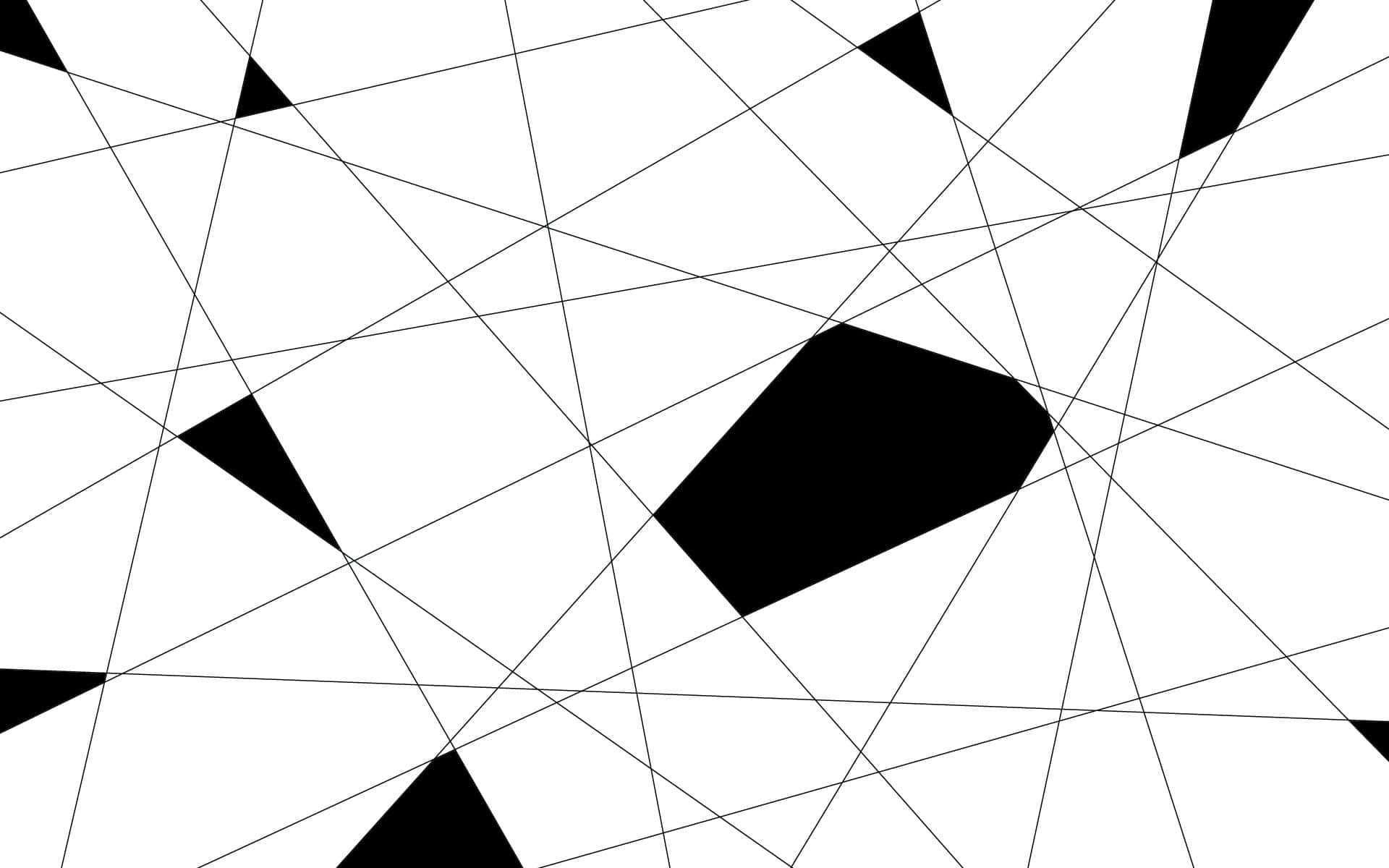 black and white geometric, intersecting lines, geometric shapes, Full HD Desktop Wallpaper