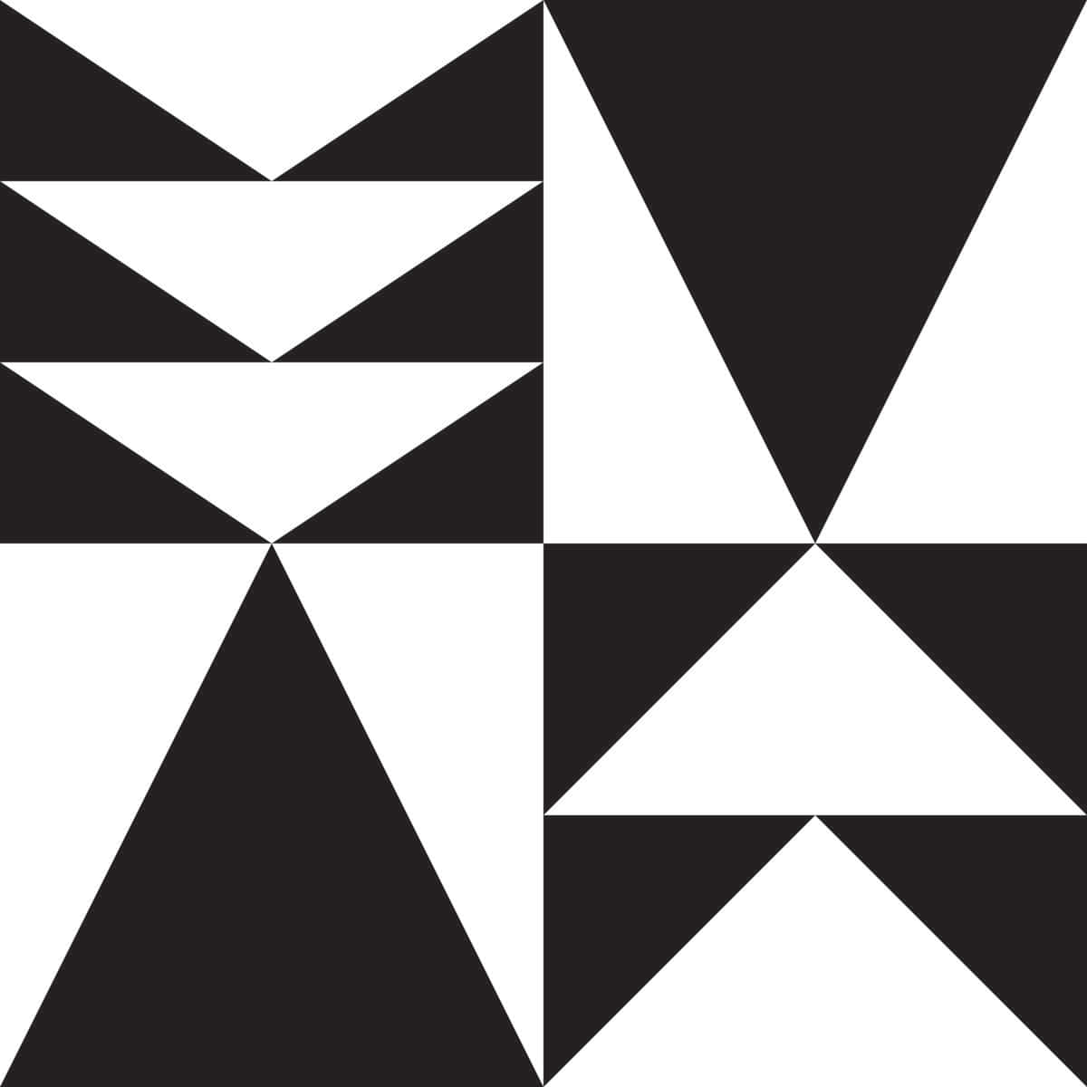 black and white geometric, intersecting triangles, star-like shapes, SD Desktop Wallpaper