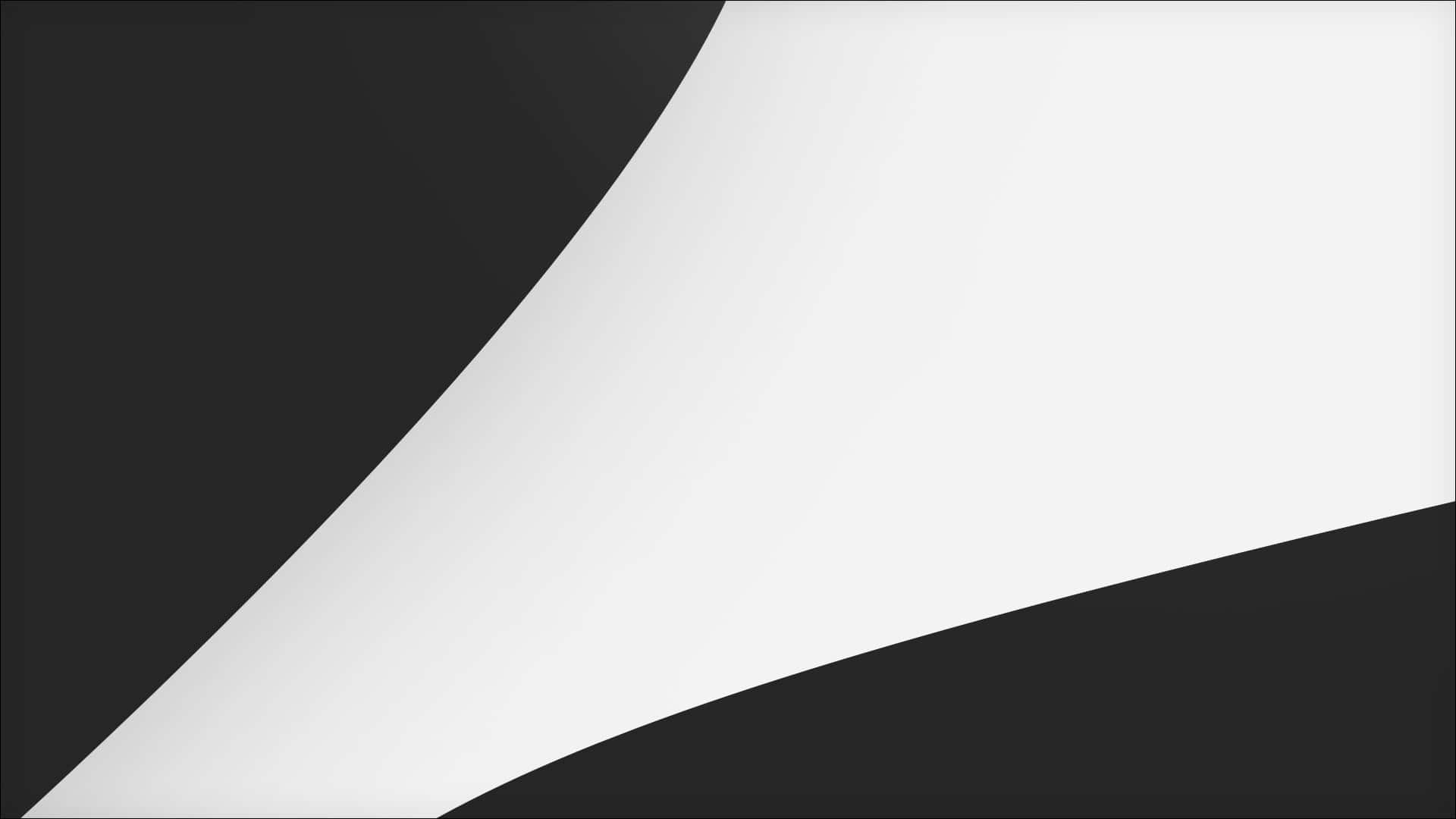 Curve Black And White Abstract, minimalist abstract design, smooth curved transitions, Full HD Desktop Wallpaper