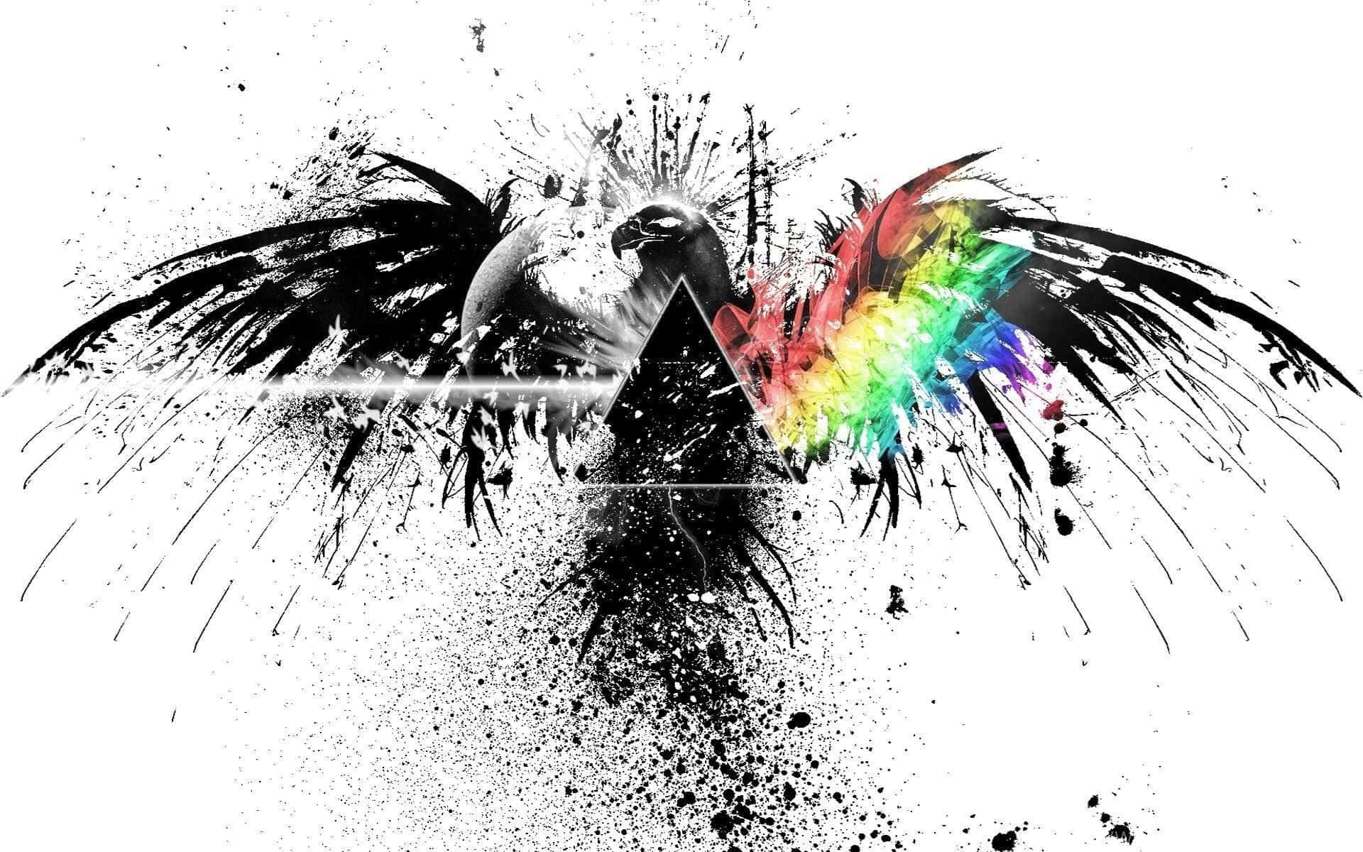 Black And White Graffiti, eagle, monochrome, Full HD Desktop Wallpaper