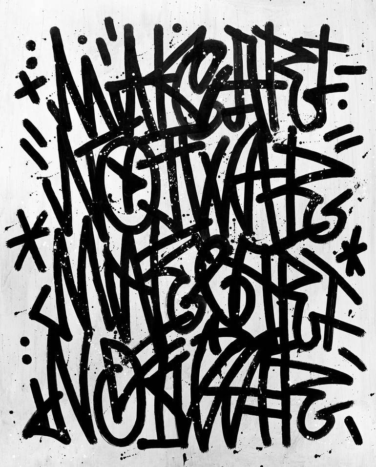 Black And White Graffiti, black graffiti tags, symbols, SD Phone Wallpaper
