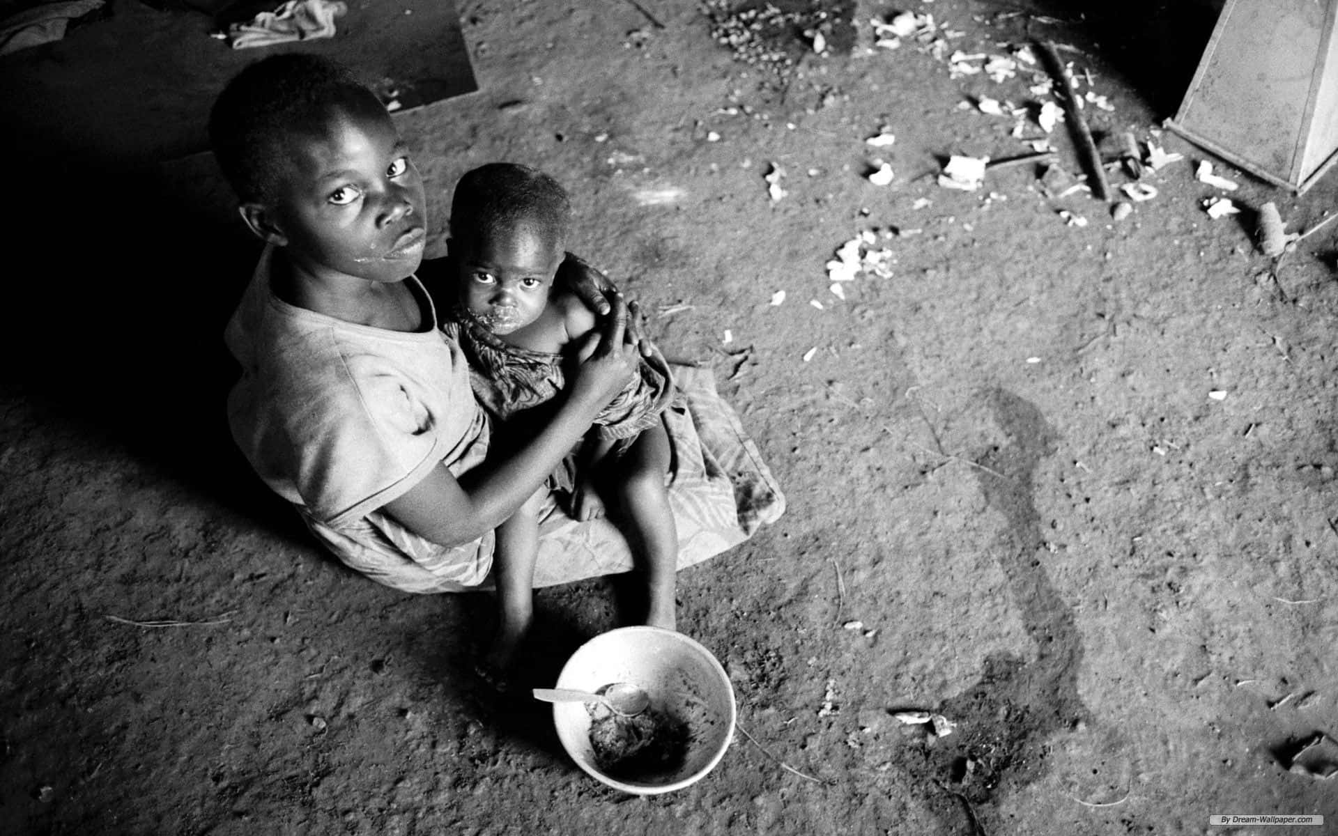 poor abandoned children, black and white photo, young child, Full HD Desktop Wallpaper
