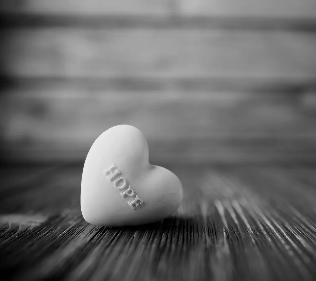 Black And White Heart