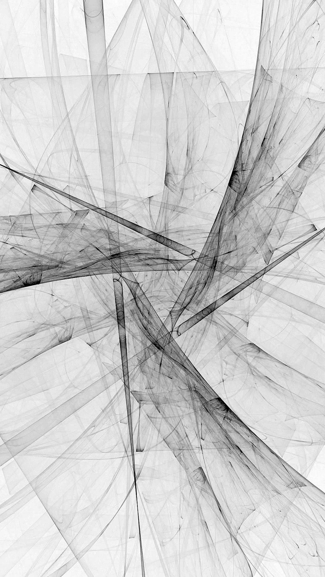 Black And White iPhone, triangle, abstract, Full HD Phone Wallpaper
