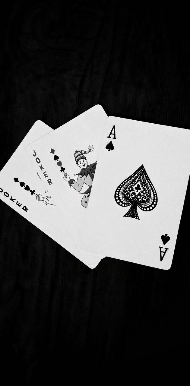 Black And White Joker, ace of spades, joker, HD Phone Wallpaper