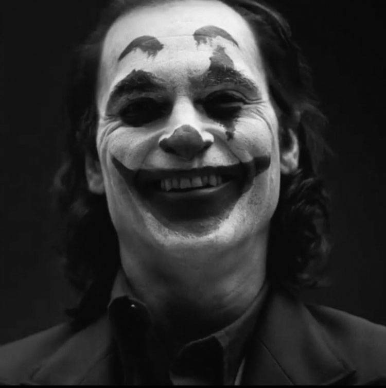 Black And White Joker, clown makeup, grinning, SD Phone Wallpaper
