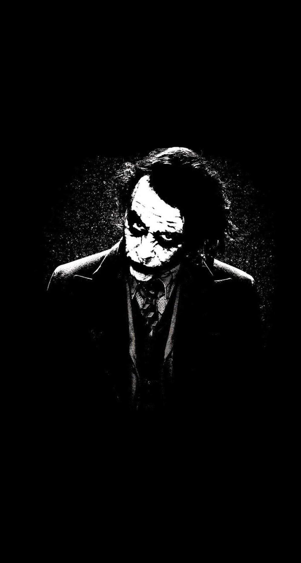 The Joker, pure black, HD phone graphic artwork, Full HD Phone Wallpaper