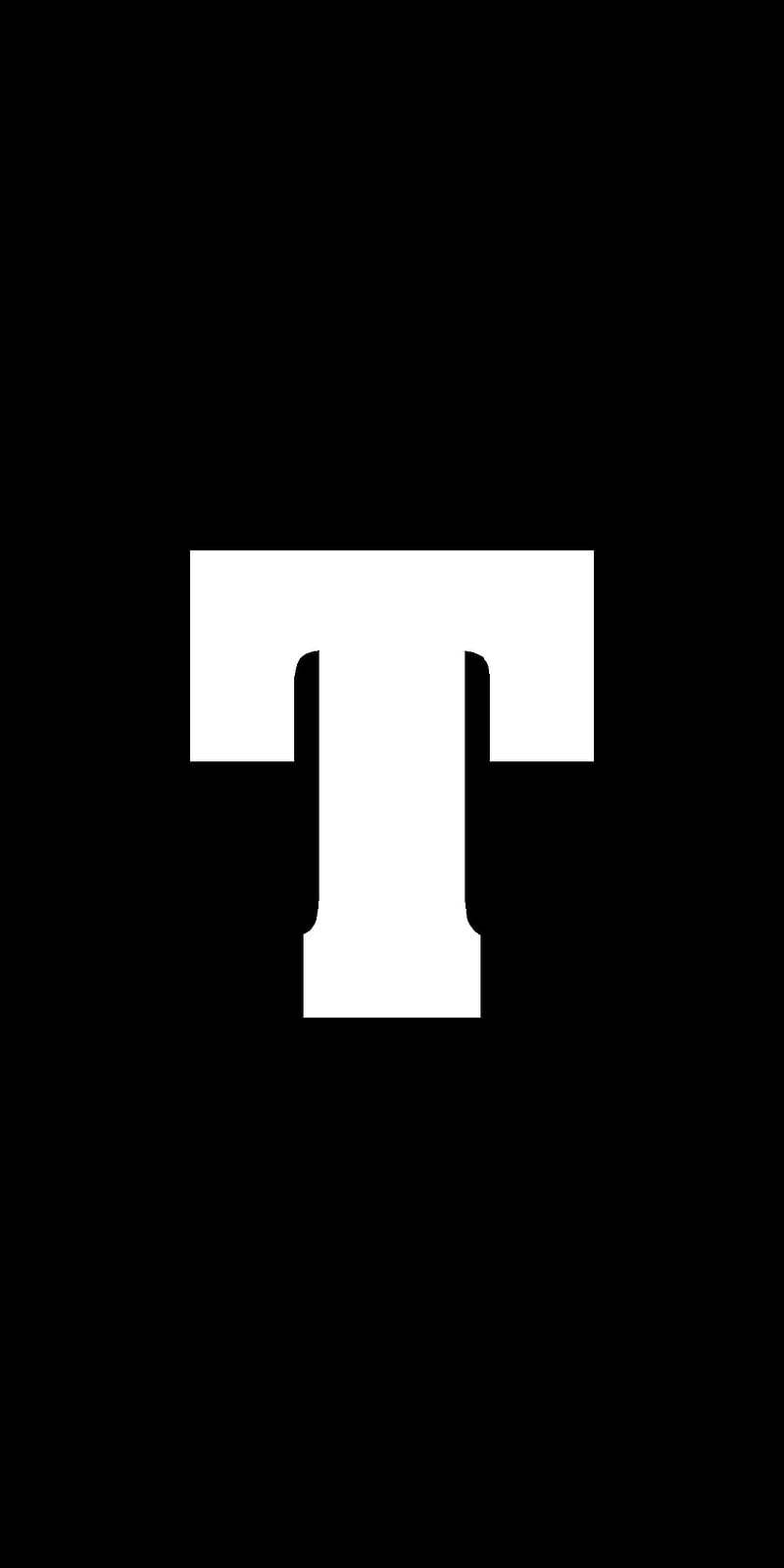 White Letter T, black background, uppercase T, HD Phone Wallpaper