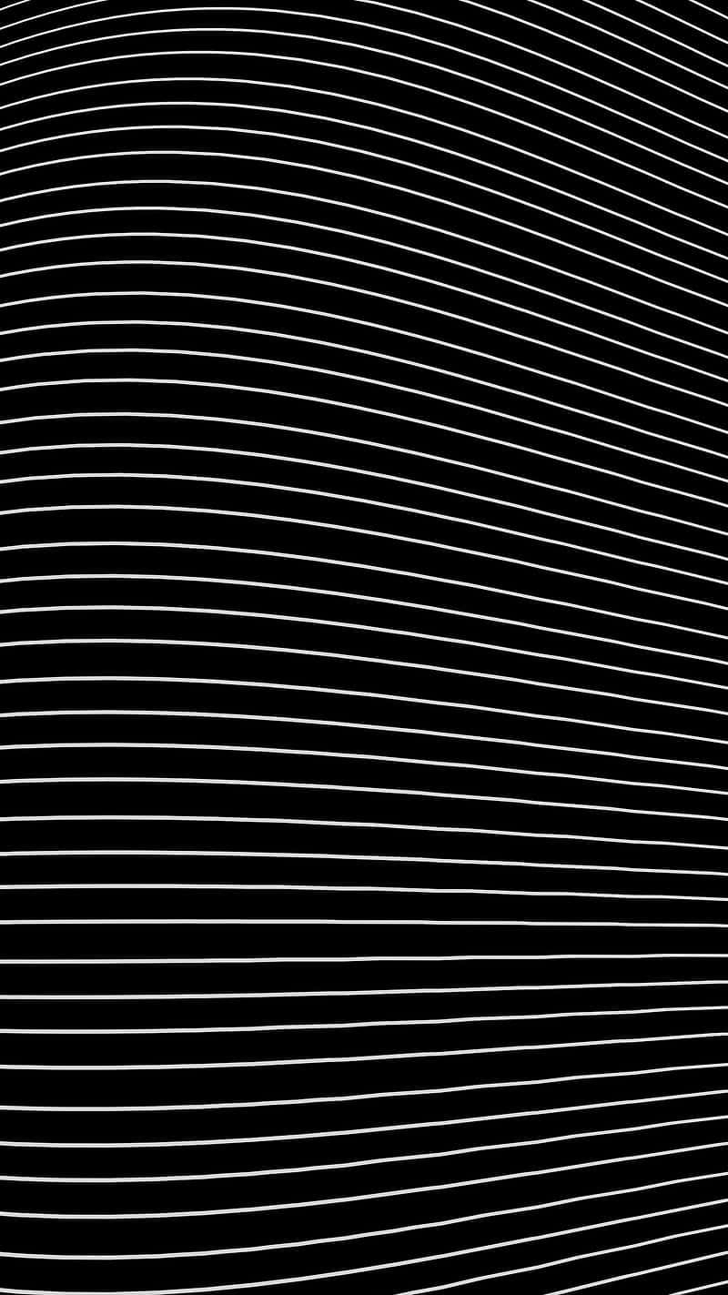abstract blackand white wavy lines, minimalist black background, flowing white curved lines, HD Phone Wallpaper