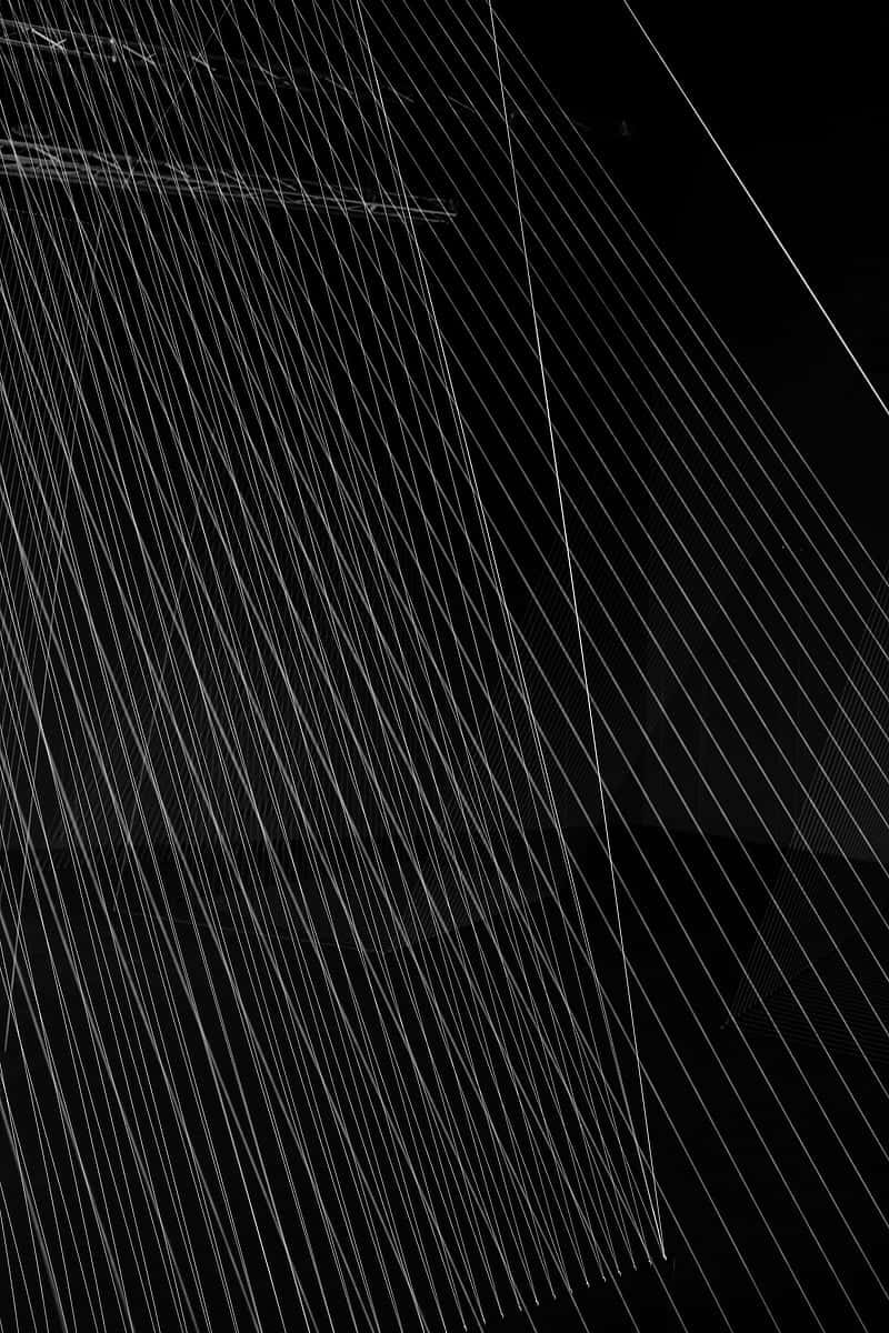 abstract linear contrast art, diagonal white lines, deep black background, SD Phone Wallpaper