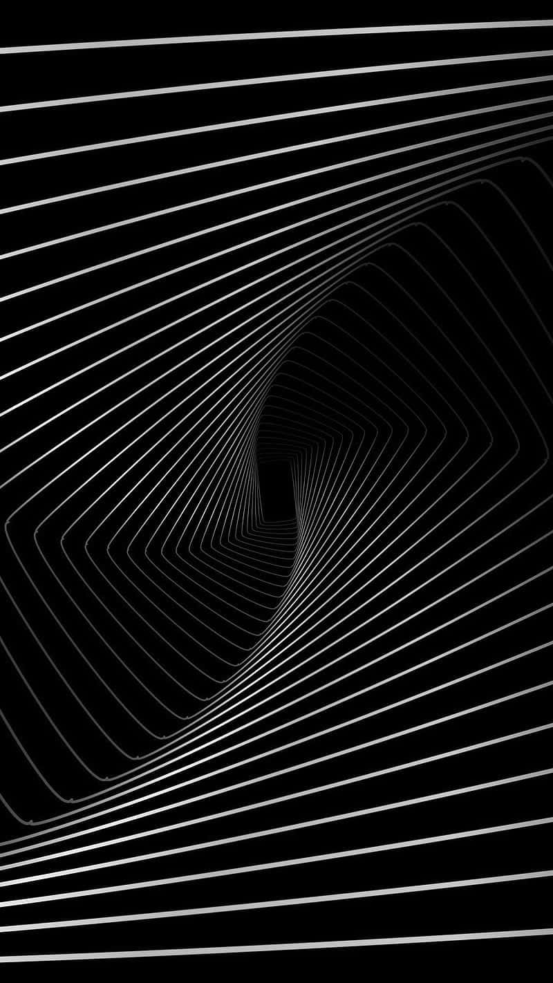 abstract black white wave lines, diagonal lines, optical illusion, HD Phone Wallpaper