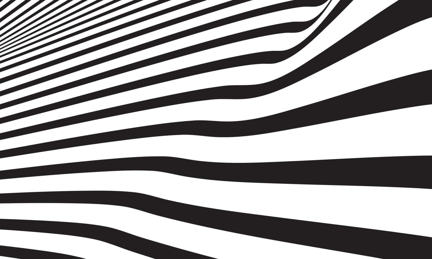 black, white, wavy lines, HD Desktop Wallpaper
