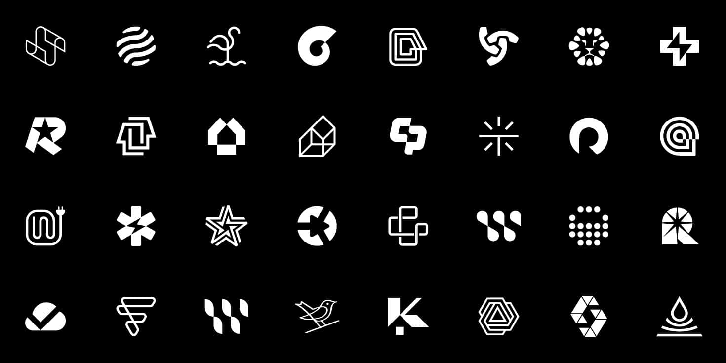 black and white logo, minimalist, white abstract logos, HD Desktop Wallpaper