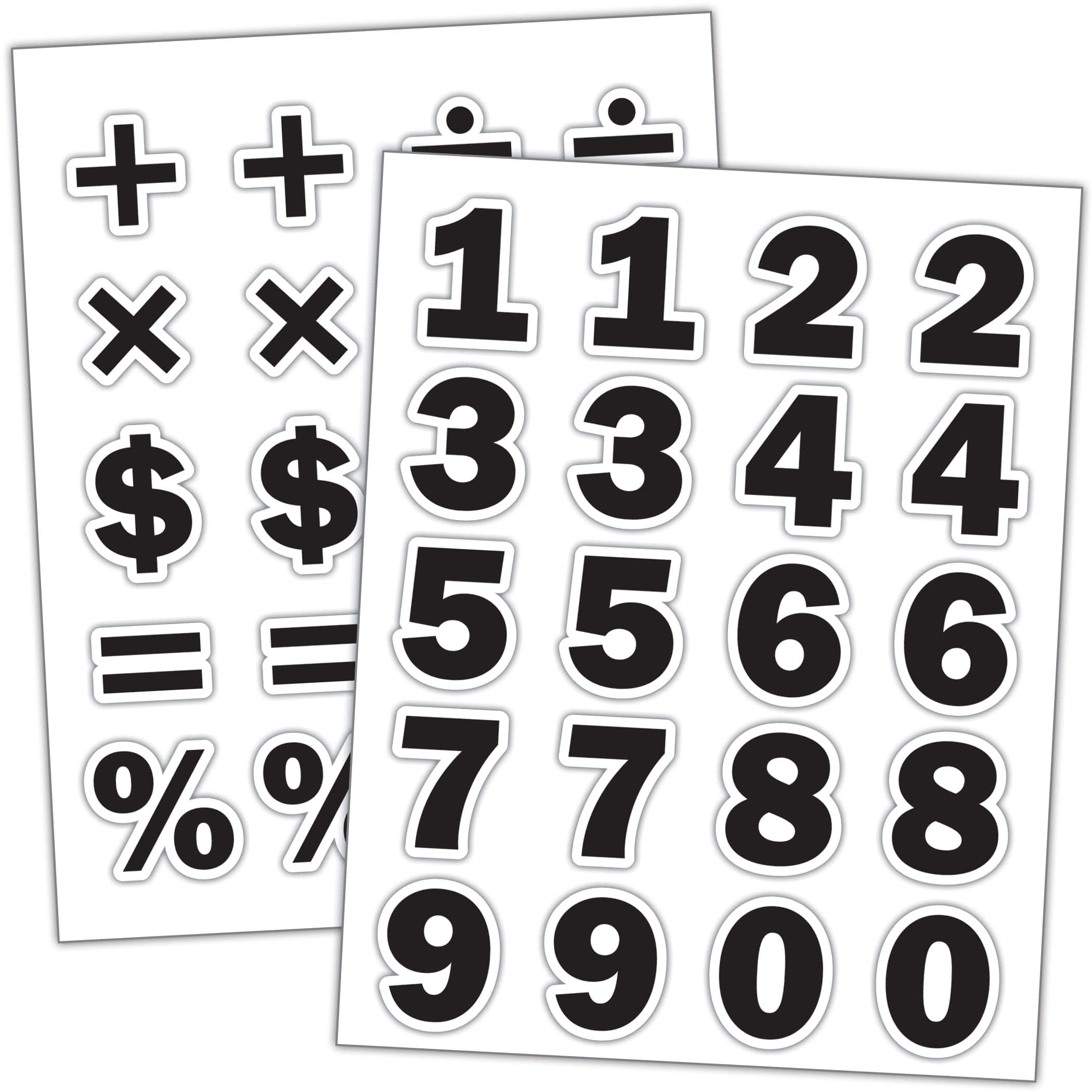 Black and White Number, math symbols, numbers, Full HD Desktop Wallpaper
