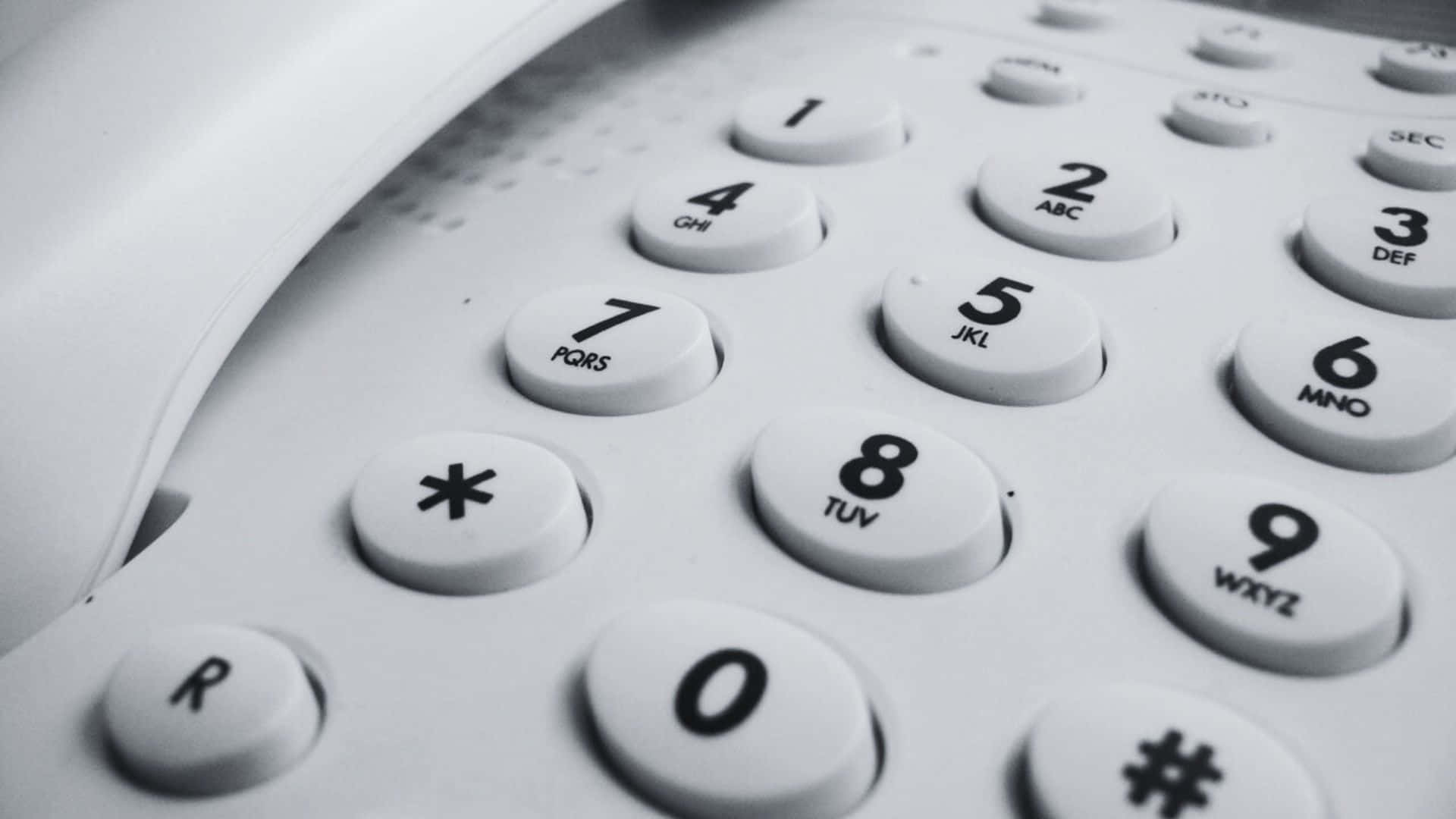 vintage telephone keypad, tactile buttons, faded lettering, Full HD Desktop Wallpaper