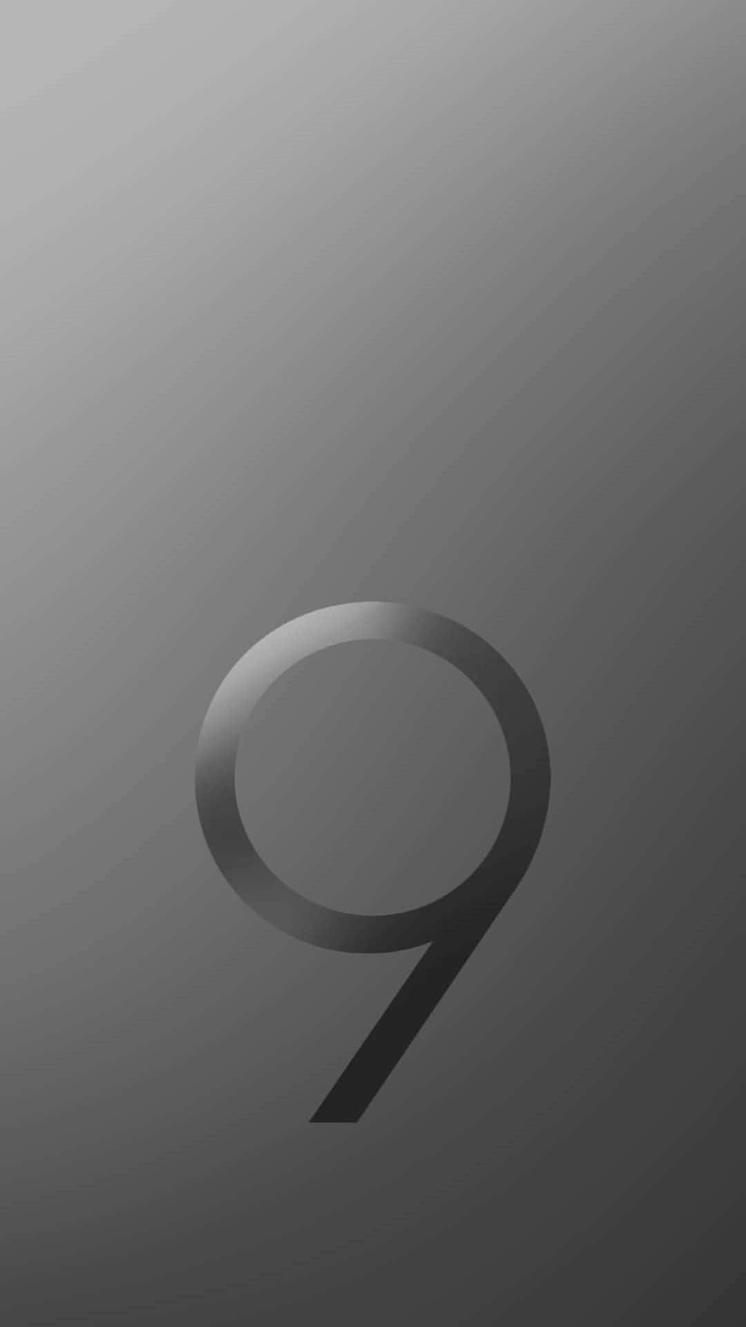 number 9, black and gray background, grayscale, Full HD Phone Wallpaper