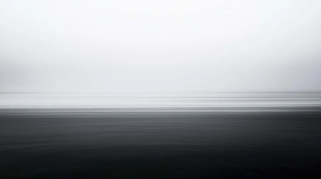 Black And White Ocean