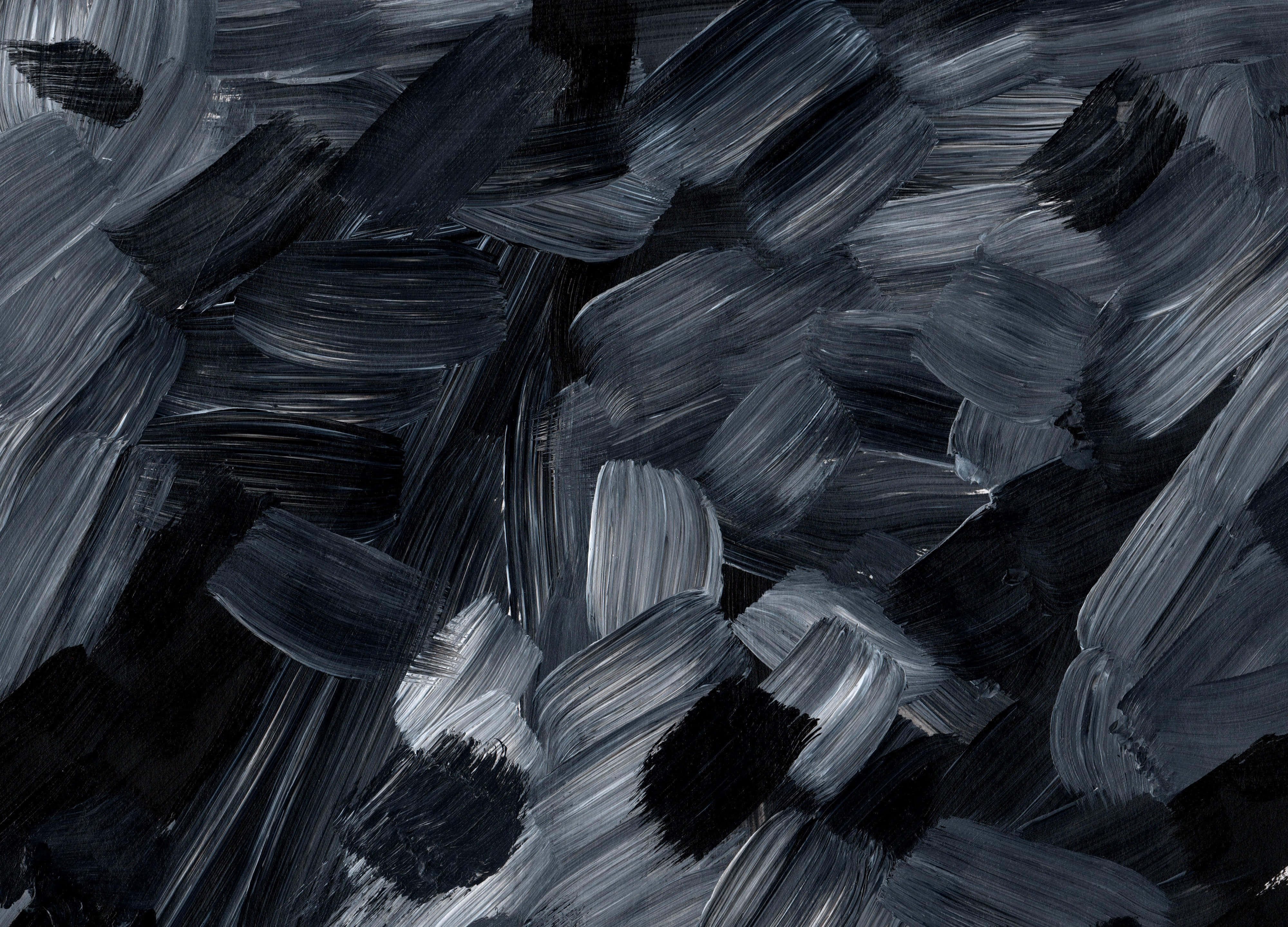 Black And White Painting, monochrome gray, black, 4K Desktop Wallpaper