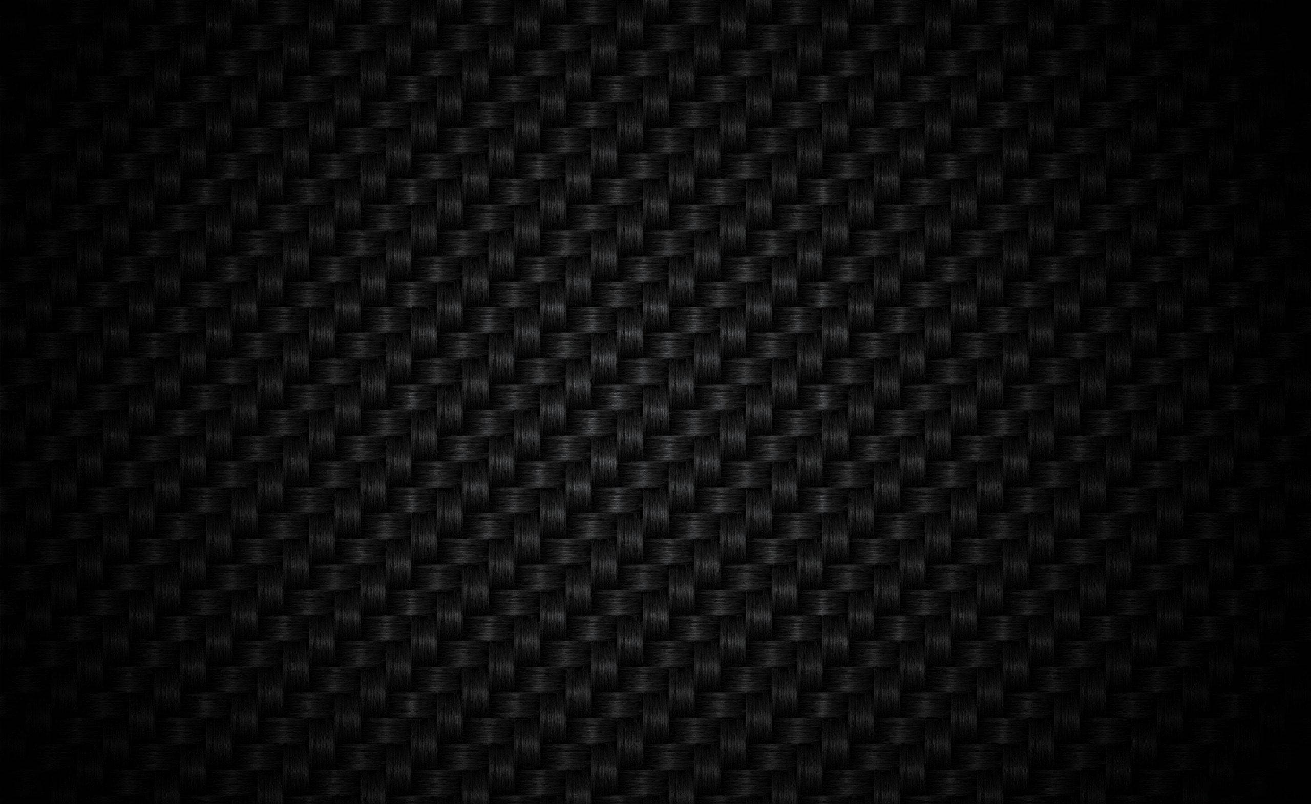 black, carbon fiber, subtle sheen, 2K Desktop Wallpaper