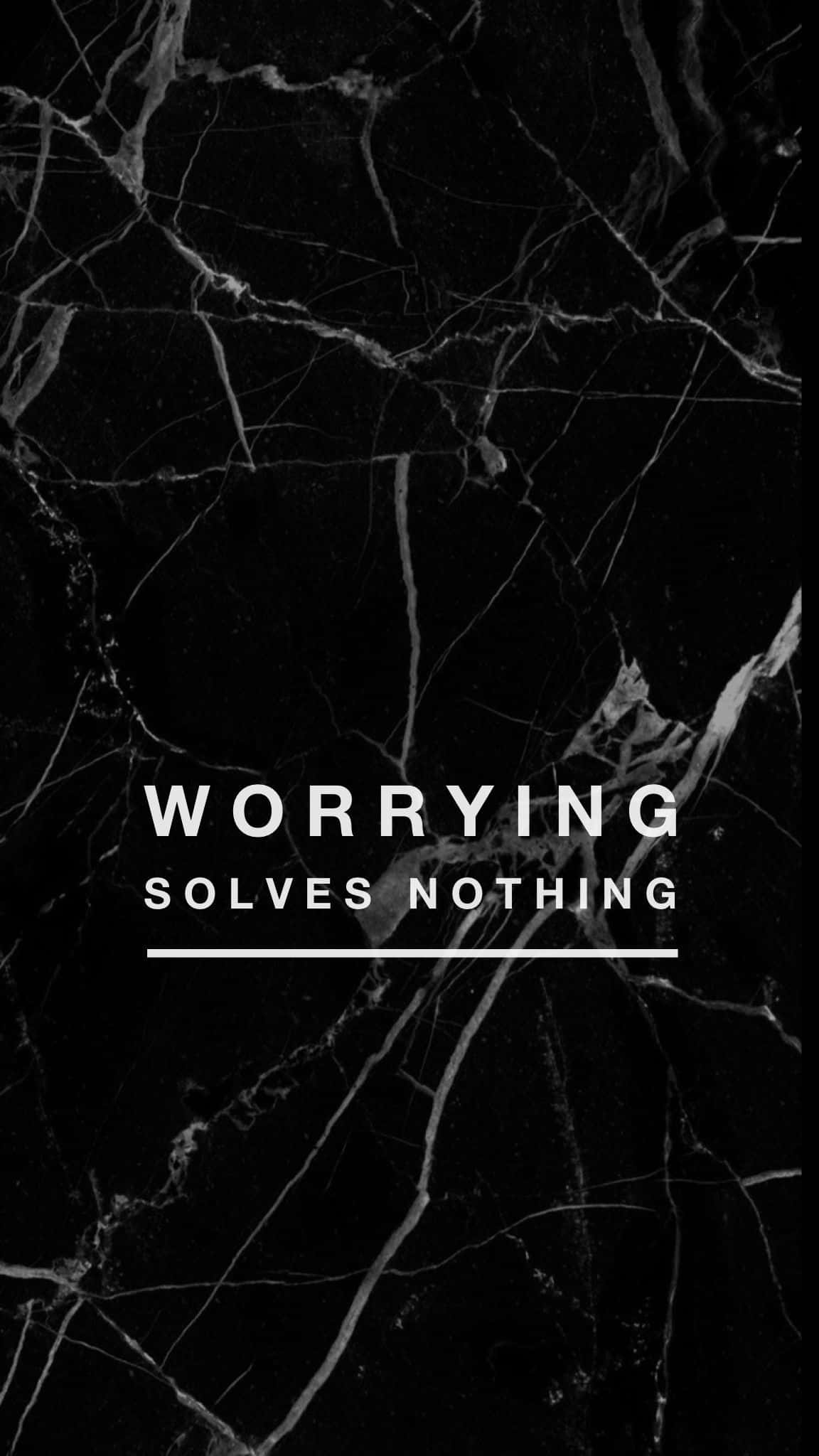 white text, sleek black marble background, silver veins, Full HD Phone Wallpaper