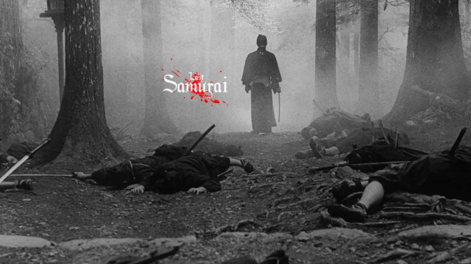Black And White Samurai, samurai, misty forest, HD Desktop Wallpaper