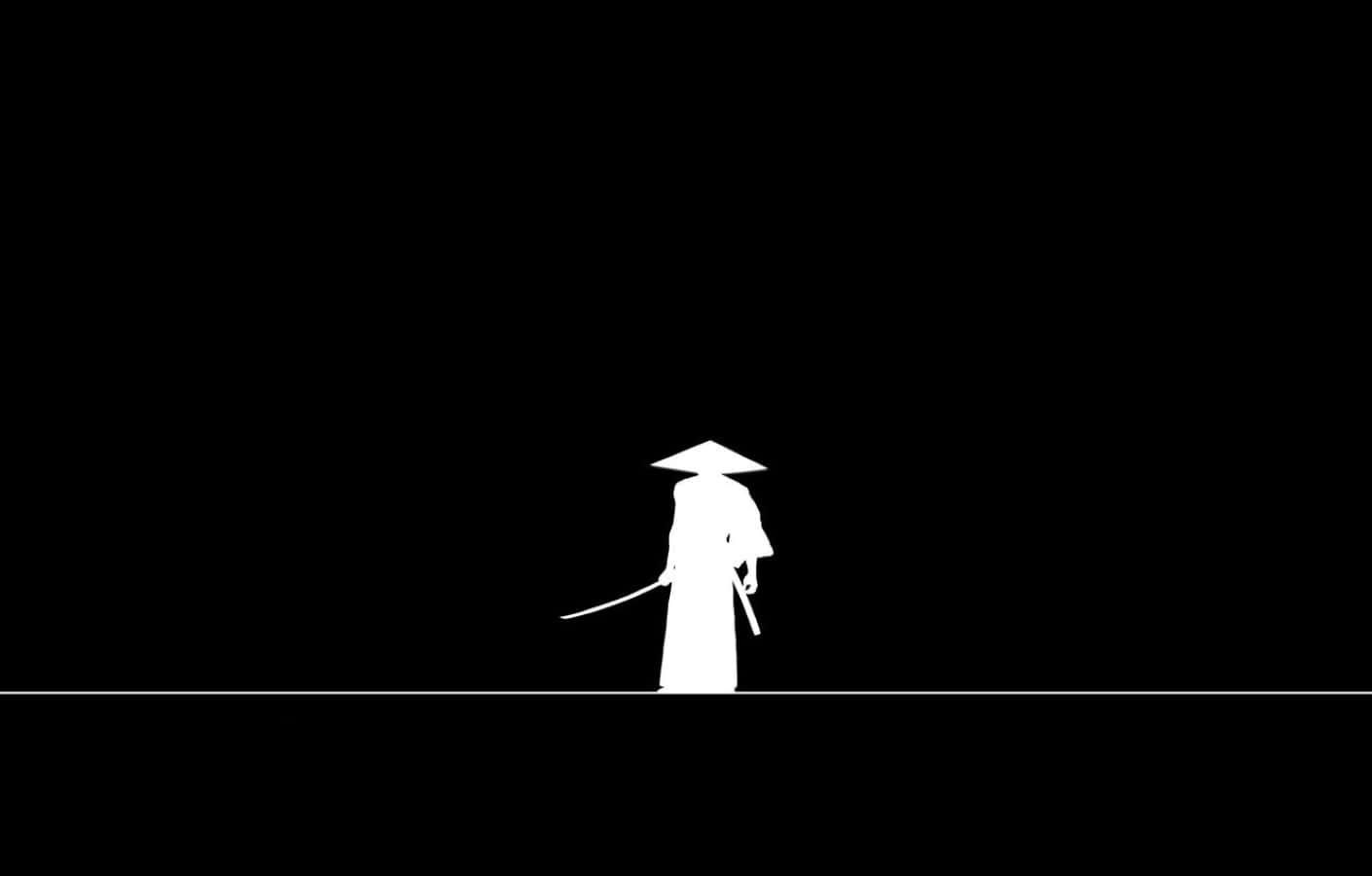 Black And White Samurai, samurai warrior, sword, HD Desktop Wallpaper