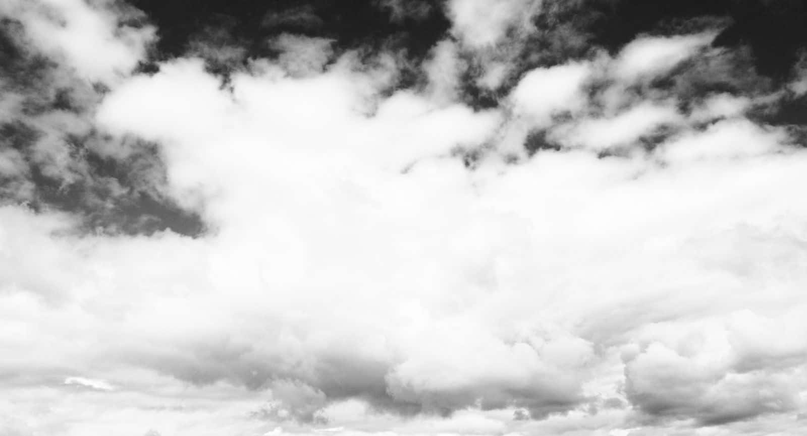 Black And White Sky, monochrome clouds, textured sky, HD Desktop Wallpaper